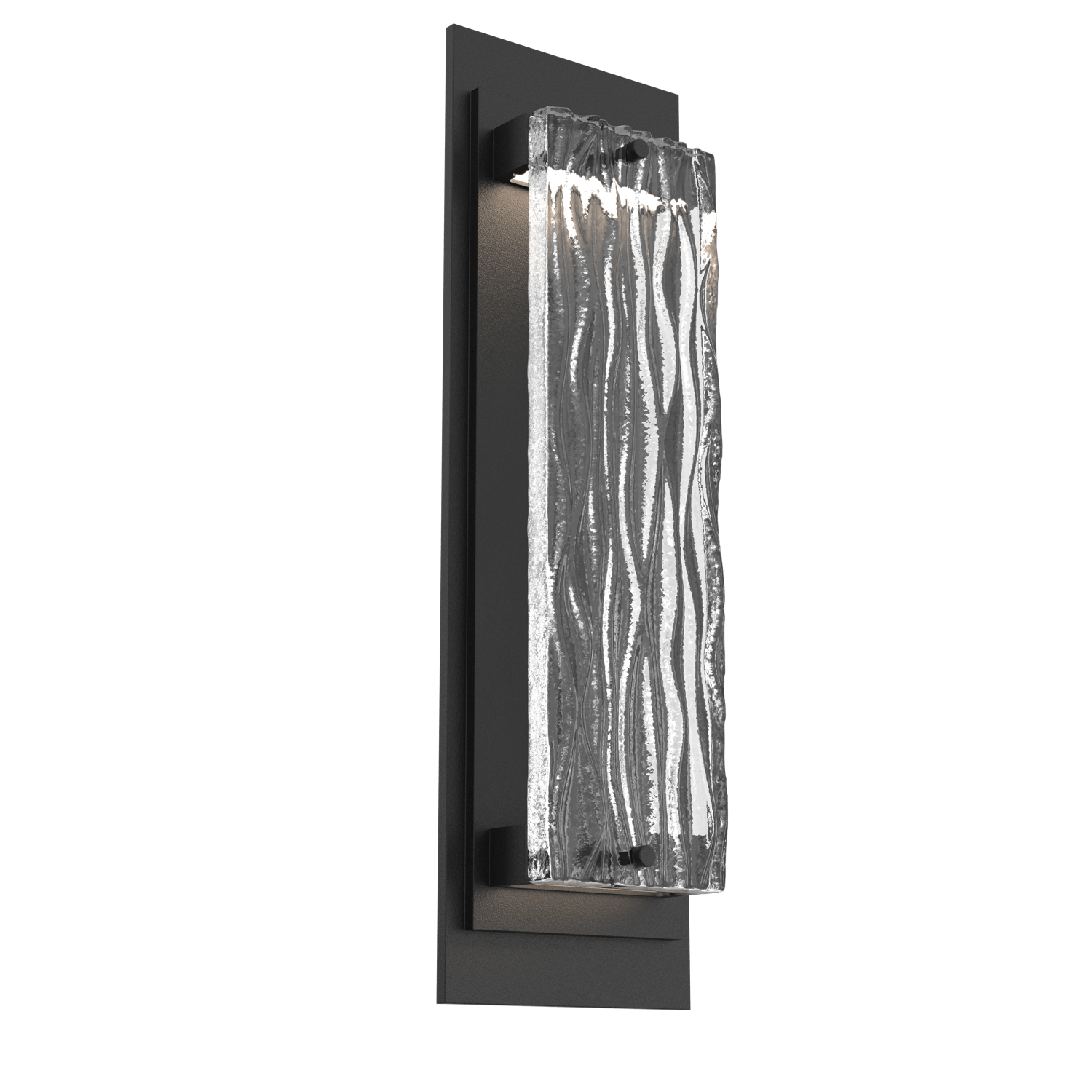 ODB0090-01-TB-TT-Hammerton-Studio-Tabulo-22-inch-outdoor-sconce-with-textured-black-finish-and-clear-tidal-cast-glass-shade-and-LED-lamping