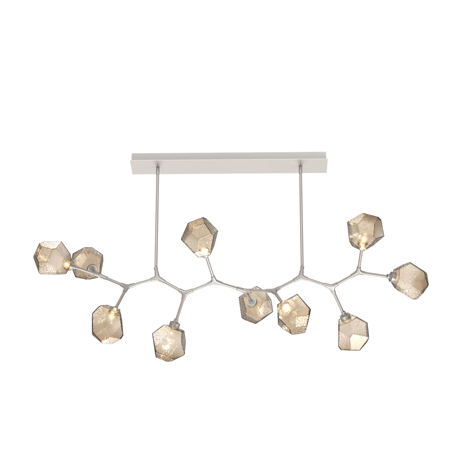 PLB0039-BC-BS-B-Hammerton-Studio-Gem-10-light-modern-branch-chandelier-with-metallic-beige-silver-finish-and-bronze-blown-glass-shades-and-LED-lamping