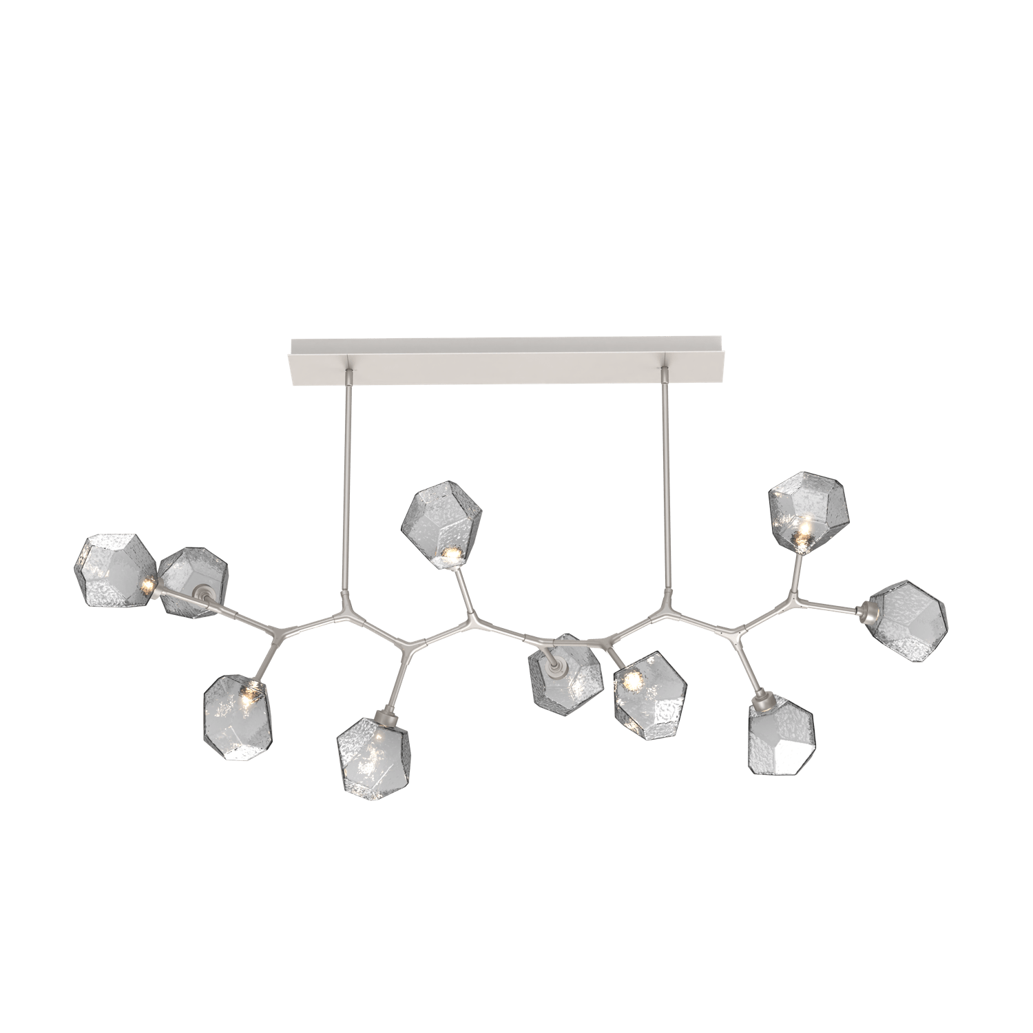 PLB0039-BC-BS-S-Hammerton-Studio-Gem-10-light-modern-branch-chandelier-with-metallic-beige-silver-finish-and-smoke-blown-glass-shades-and-LED-lamping