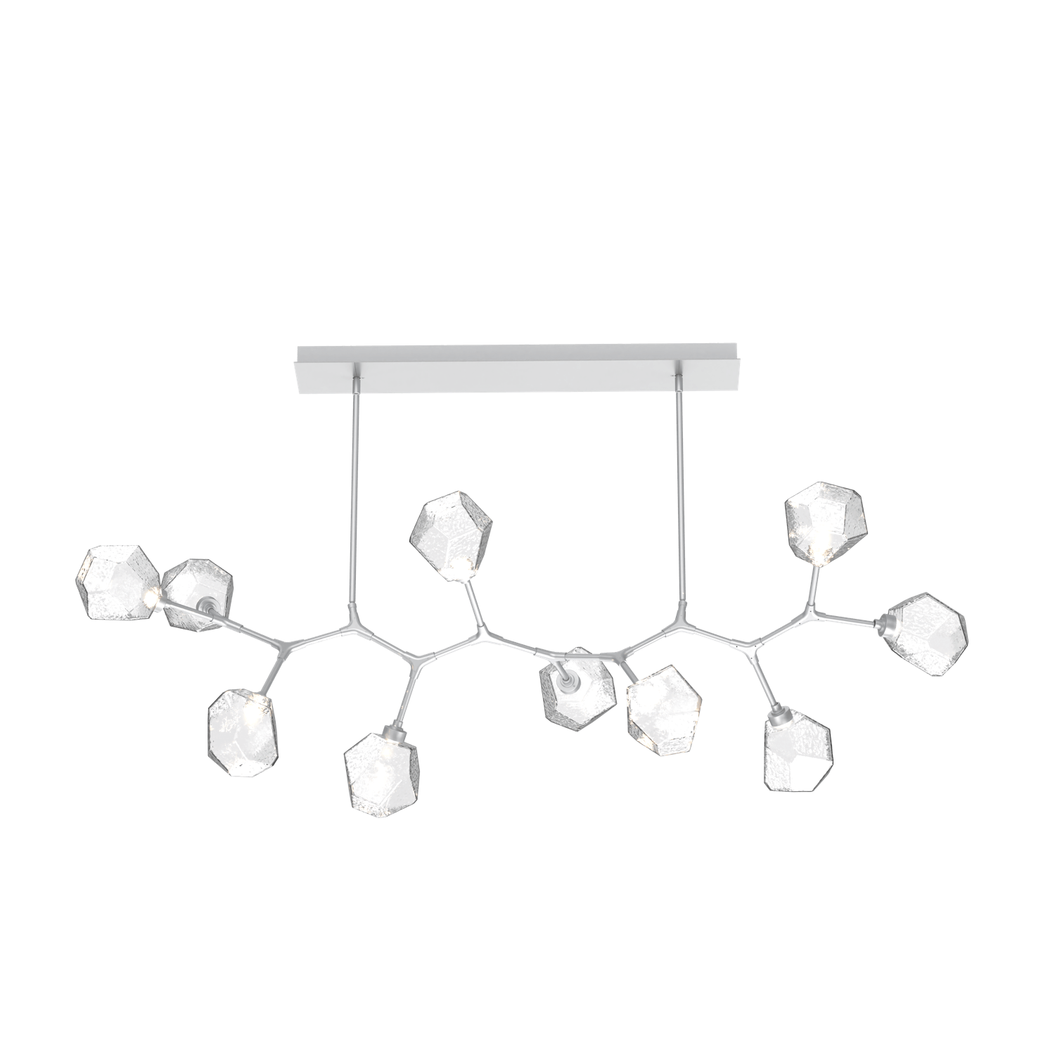 PLB0039-BC-CS-C-Hammerton-Studio-Gem-10-light-modern-branch-chandelier-with-classic-silver-finish-and-clear-blown-glass-shades-and-LED-lamping