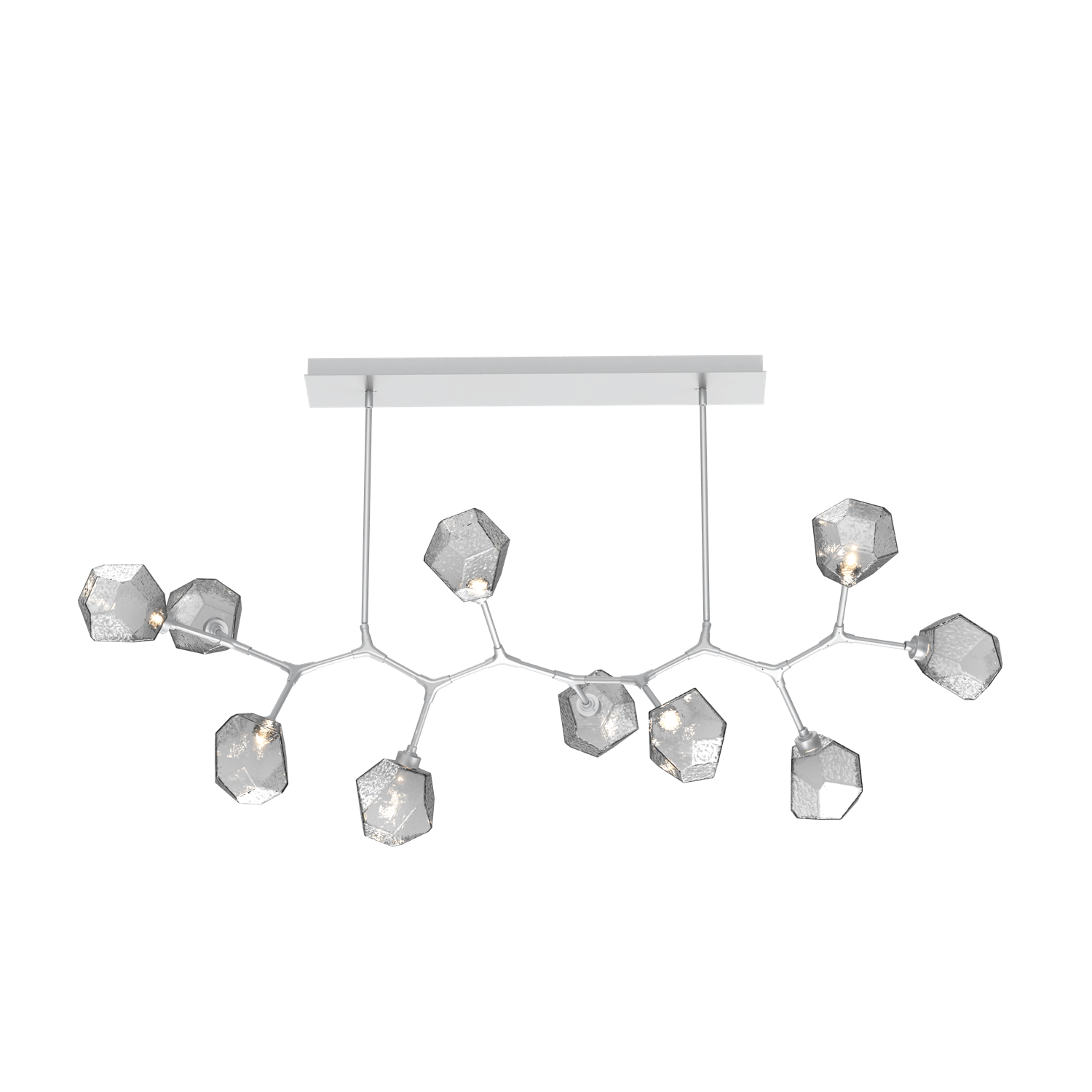 PLB0039-BC-CS-S-Hammerton-Studio-Gem-10-light-modern-branch-chandelier-with-classic-silver-finish-and-smoke-blown-glass-shades-and-LED-lamping