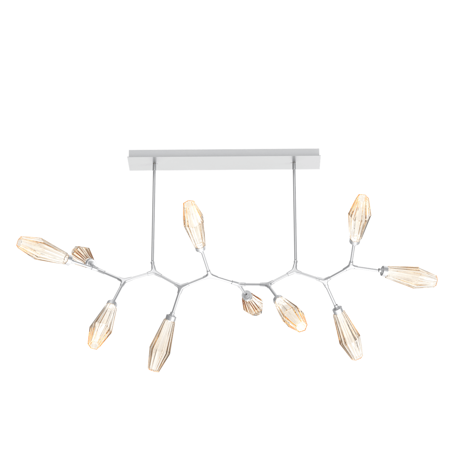 PLB0049-BC-CS-RA-Hammerton-Studio-Aalto-10-light-modern-branch-chandelier-with-classic-silver-finish-and-optic-ribbed-amber-glass-shades-and-LED-lamping