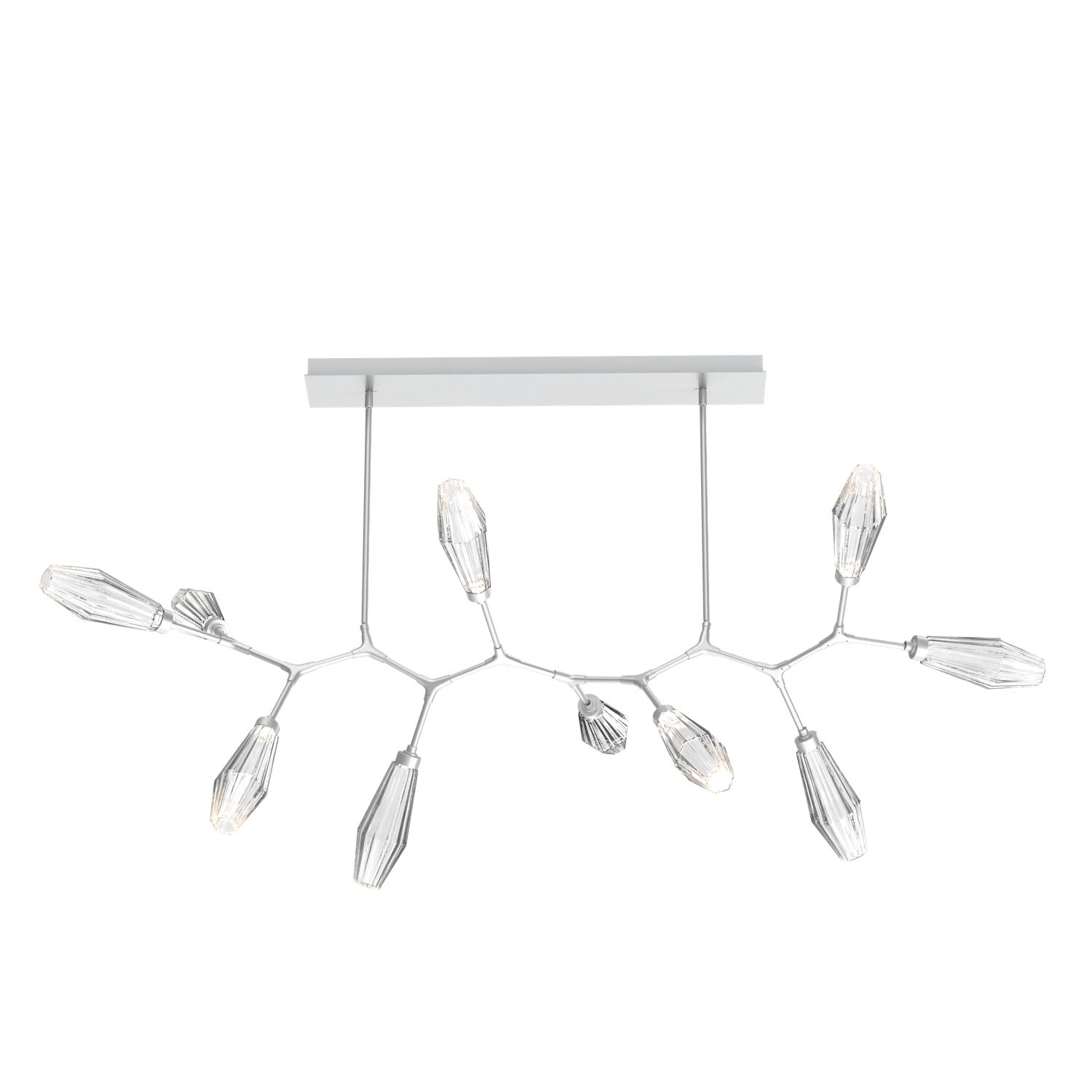 PLB0049-BC-CS-RC-Hammerton-Studio-Aalto-10-light-modern-branch-chandelier-with-classic-silver-finish-and-optic-ribbed-clear-glass-shades-and-LED-lamping