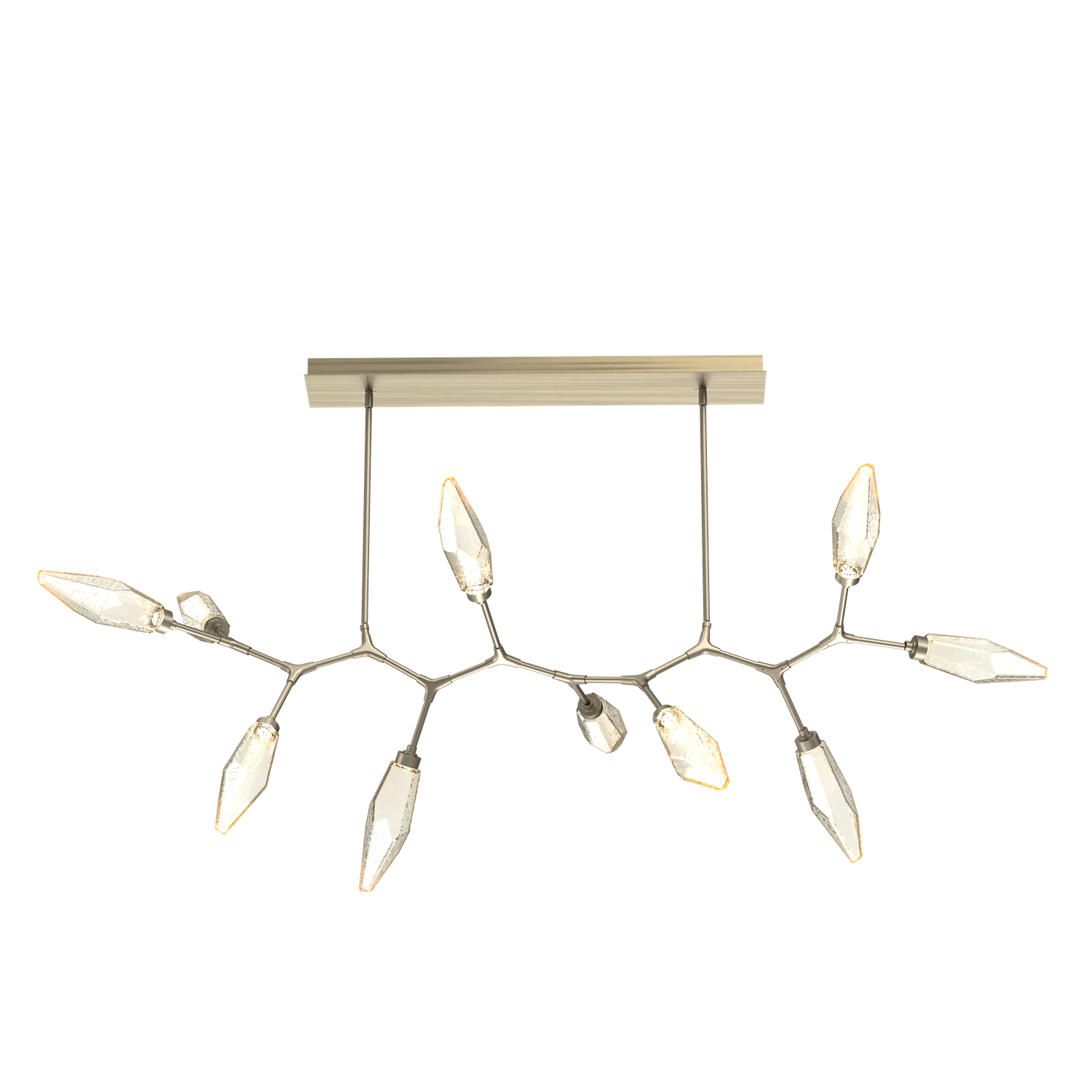 PLB0050-BC-HB-CA-Hammerton-Studio-Rock-Crystal-10-light-modern-branch-chandelier-with-heritage-brass-finish-and-chilled-amber-blown-glass-shades-and-LED-lamping