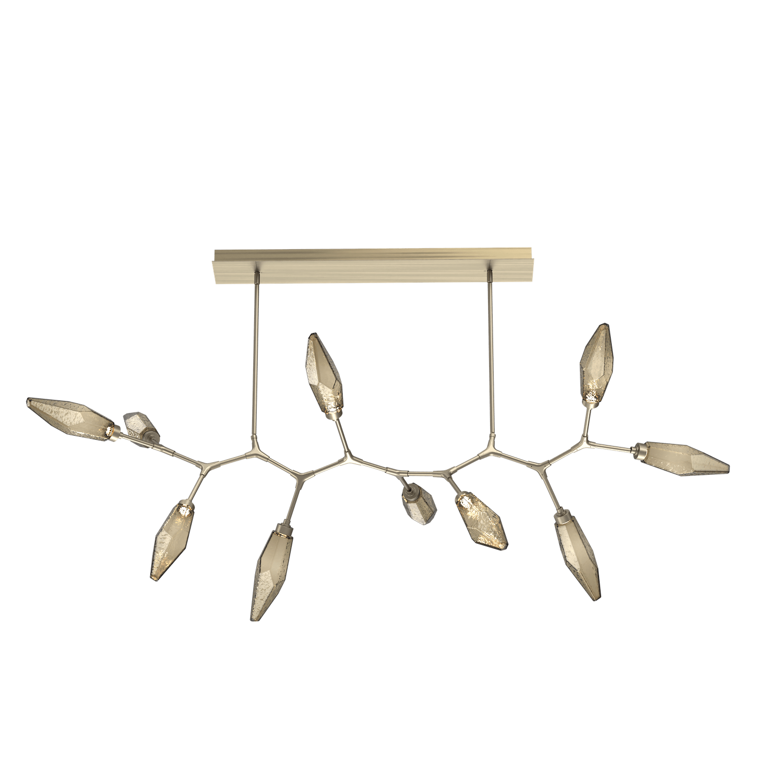 PLB0050-BC-HB-CB-Hammerton-Studio-Rock-Crystal-10-light-modern-branch-chandelier-with-heritage-brass-finish-and-chilled-bronze-blown-glass-shades-and-LED-lamping