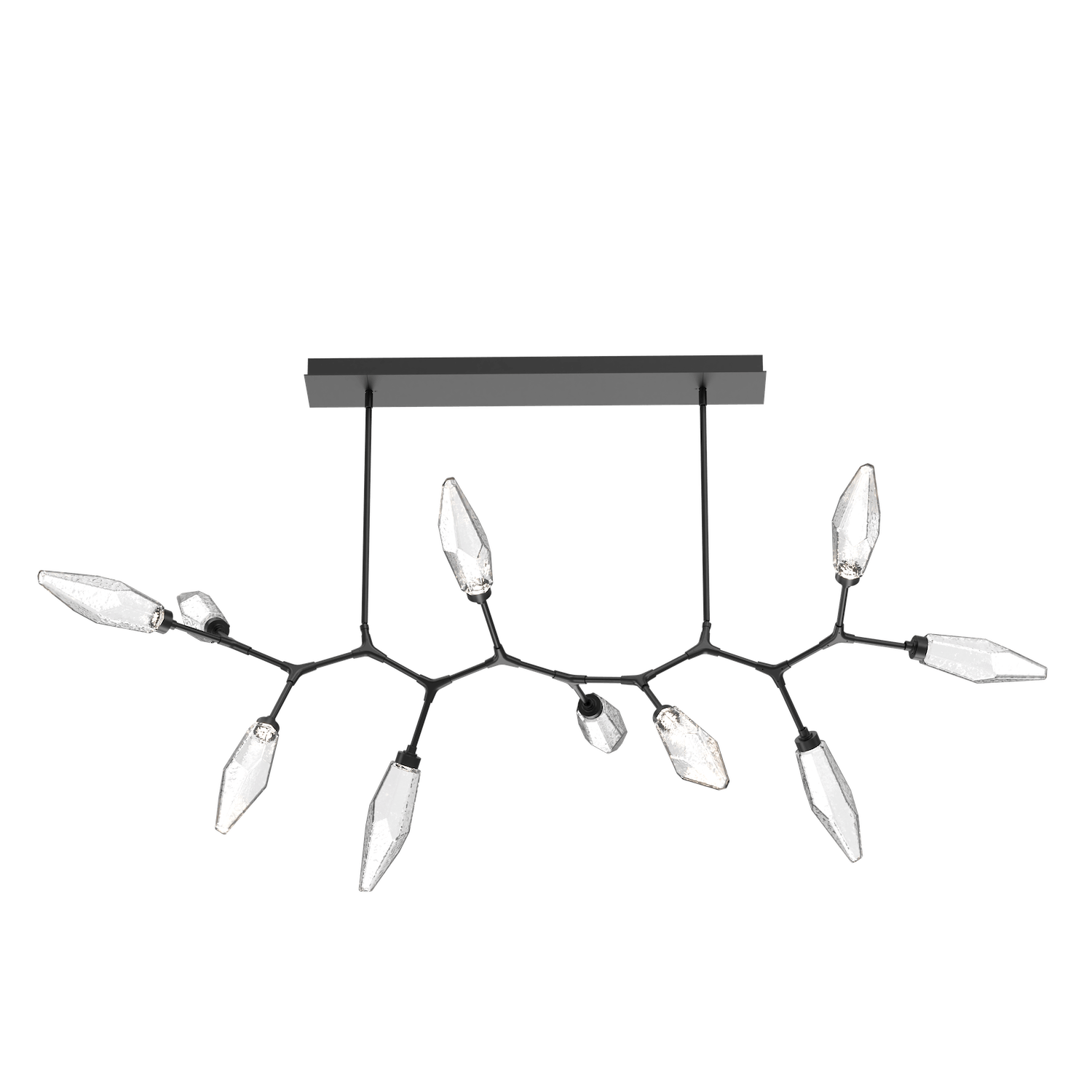 PLB0050-BC-MB-CC-Hammerton-Studio-Rock-Crystal-10-light-modern-branch-chandelier-with-matte-black-finish-and-clear-glass-shades-and-LED-lamping