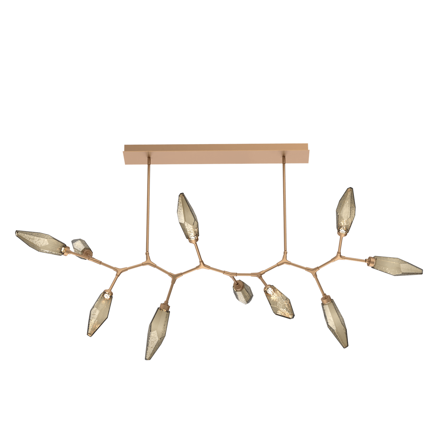 PLB0050-BC-NB-CB-Hammerton-Studio-Rock-Crystal-10-light-modern-branch-chandelier-with-novel-brass-finish-and-chilled-bronze-blown-glass-shades-and-LED-lamping