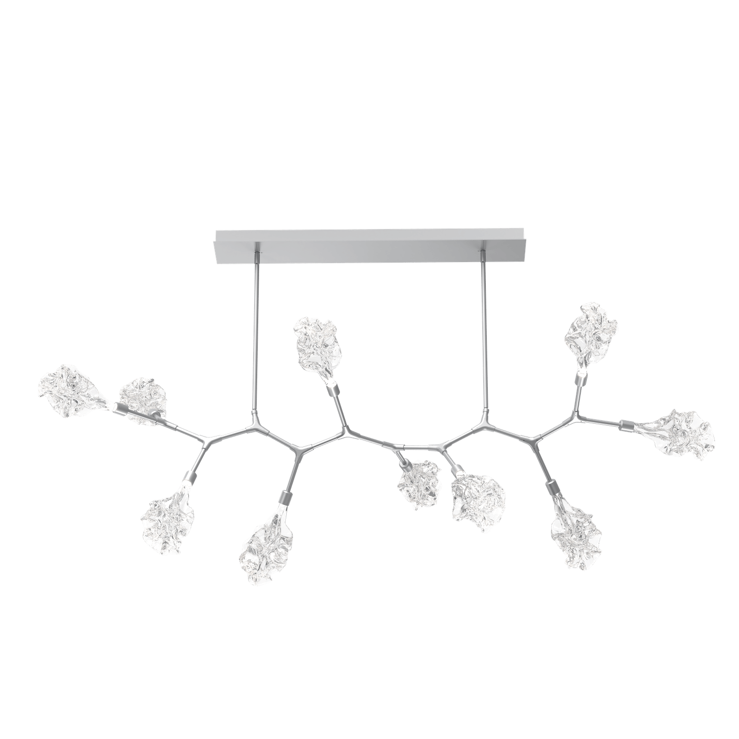 PLB0059-BC-CS-Hammerton-Studio-Blossom-10-light-modern-branch-chandelier-with-classic-silver-finish-and-clear-blossom-shaped-blown-glass-shades-and-LED-lamping
