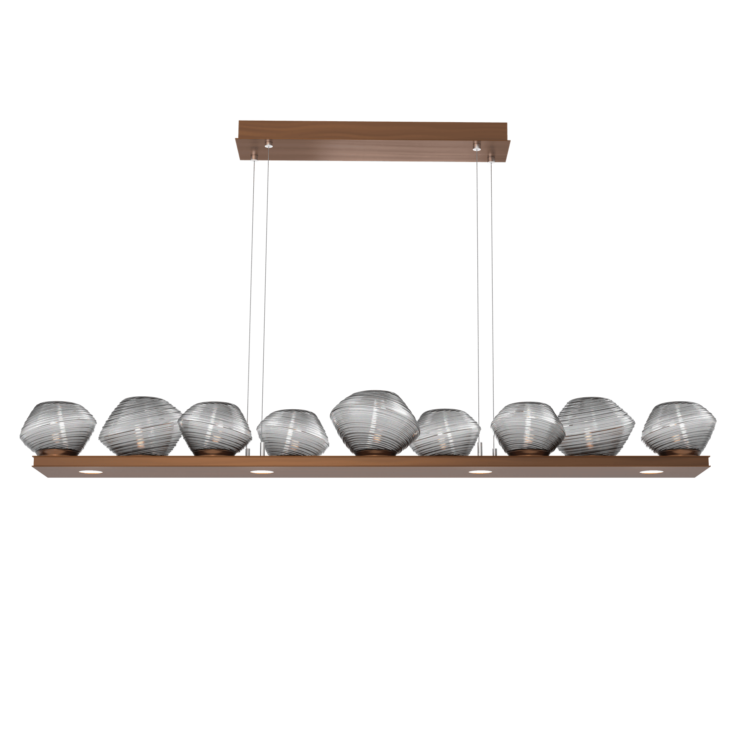 PLB0089-0C-RB-S-Hammerton-Studio-Mesa-59-inch-linear-chandelier-with-oil-rubbed-bronze-finish-and-smoke-blown-glass-shades-and-LED-lamping