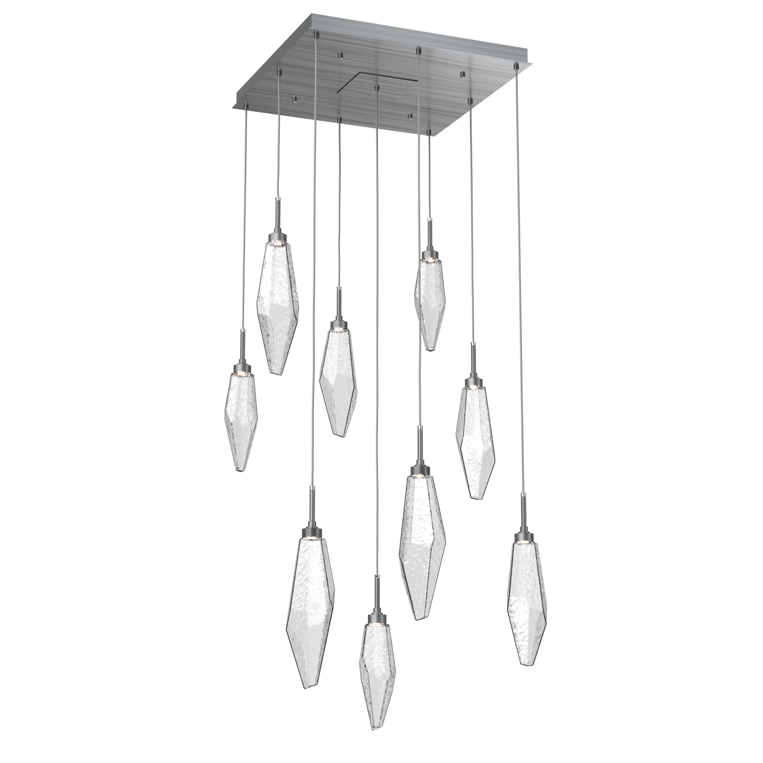 CHB0050-09-GM-CC-Hammerton-Studio-Rock-Crystal-9-light-square-pendant-chandelier-with-gunmetal-finish-and-clear-glass-shades-and-LED-lamping