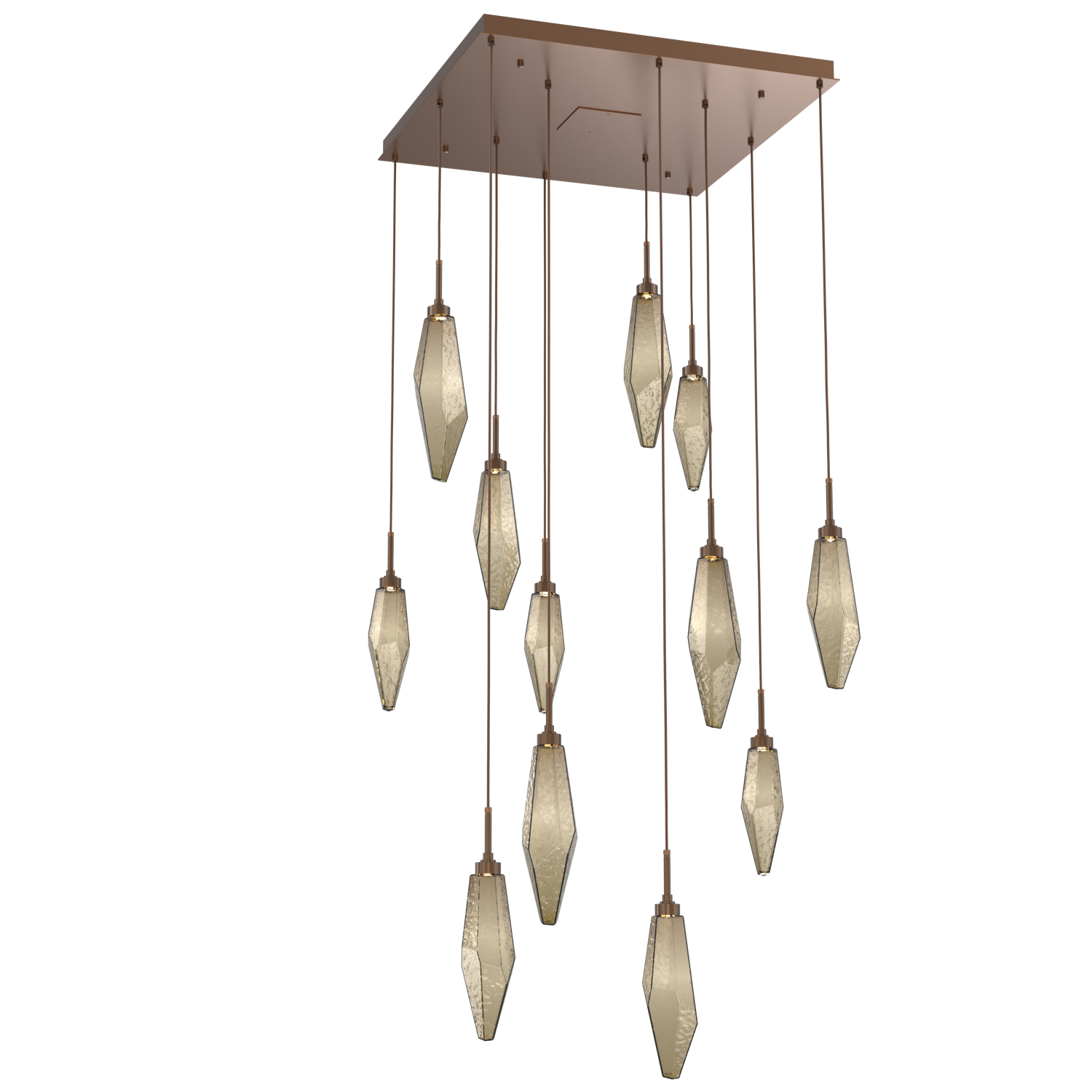 CHB0050-12-BB-CB-Hammerton-Studio-Rock-Crystal-12-light-square-pendant-chandelier-with-burnished-bronze-finish-and-chilled-bronze-blown-glass-shades-and-LED-lamping