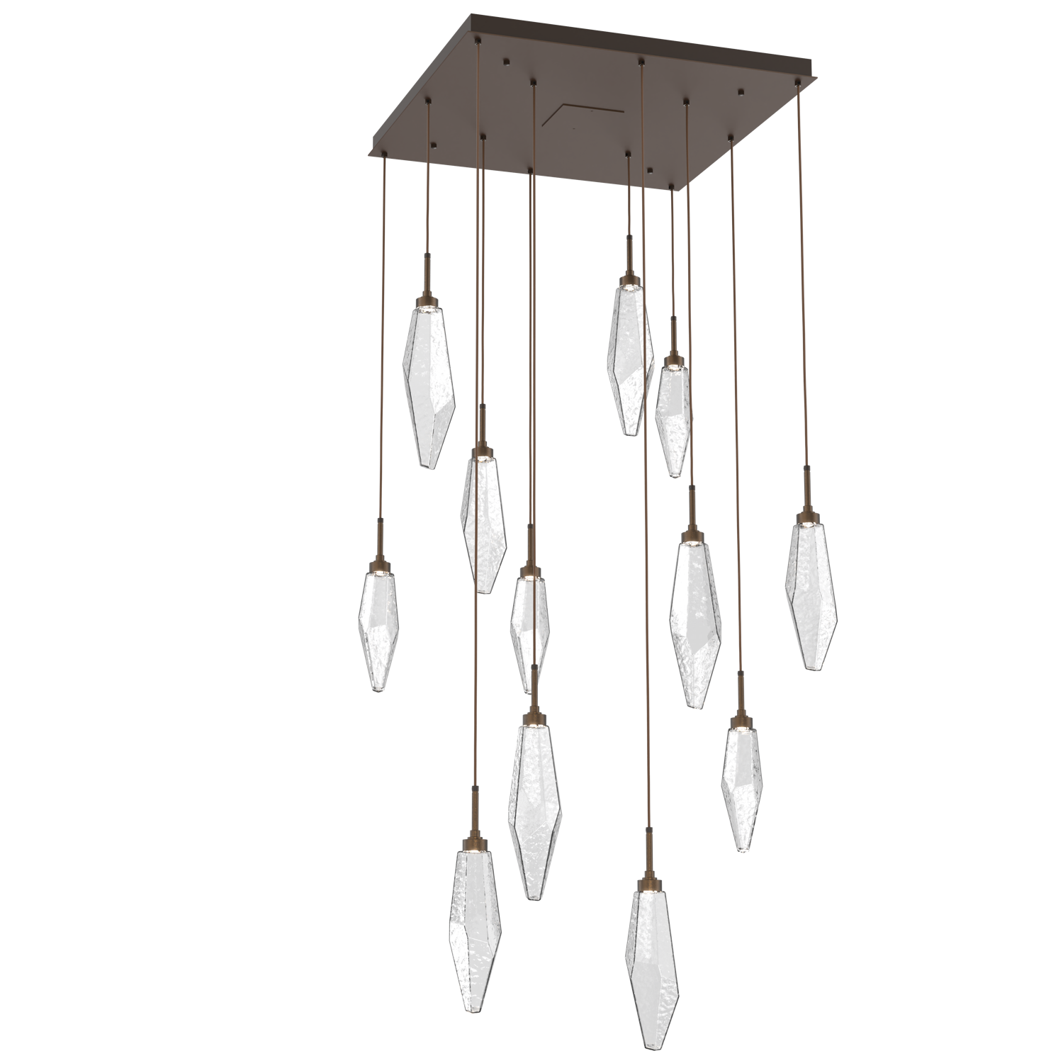 CHB0050-12-FB-CC-Hammerton-Studio-Rock-Crystal-12-light-square-pendant-chandelier-with-flat-bronze-finish-and-clear-glass-shades-and-LED-lamping