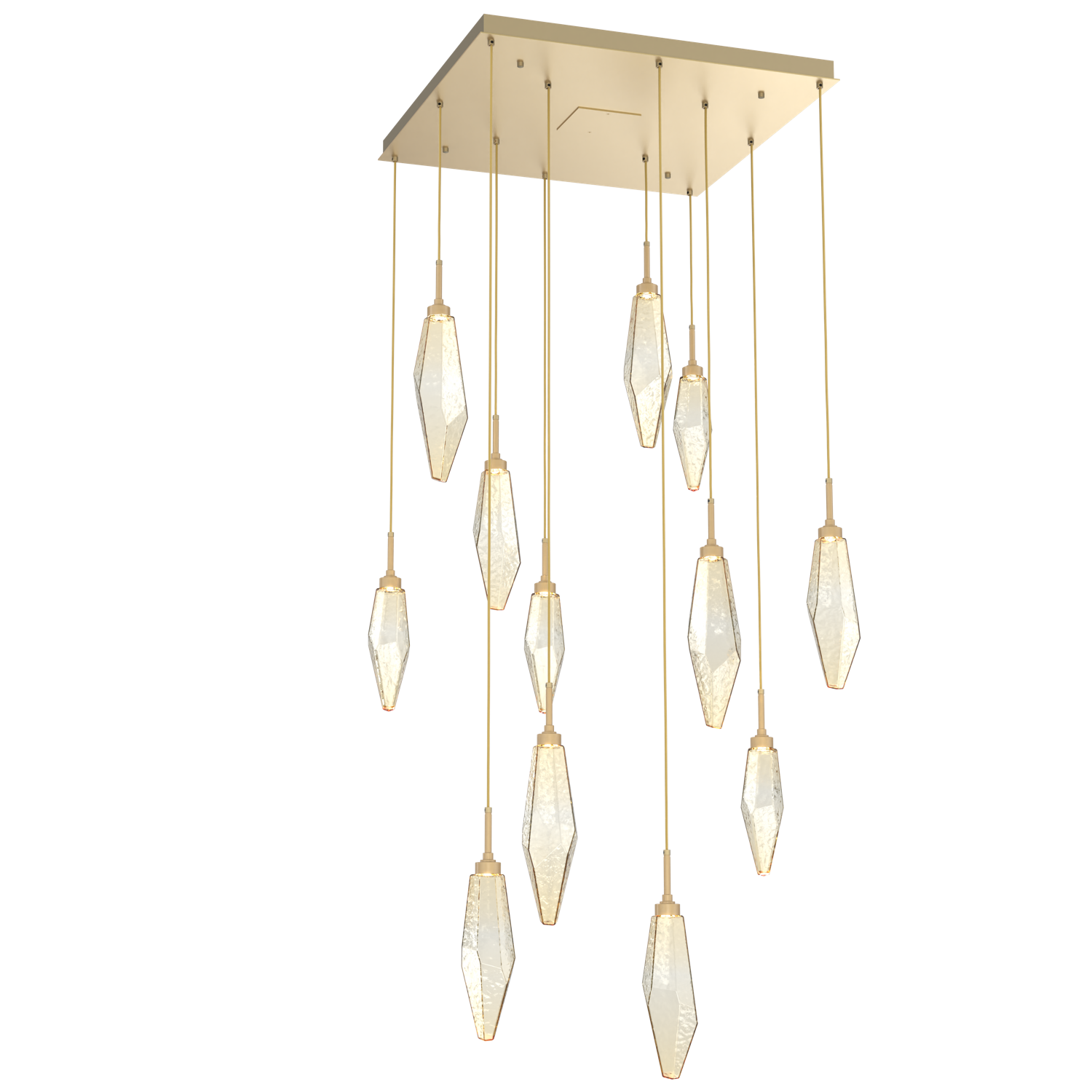 CHB0050-12-GB-CA-Hammerton-Studio-Rock-Crystal-12-light-square-pendant-chandelier-with-gilded-brass-finish-and-chilled-amber-blown-glass-shades-and-LED-lamping
