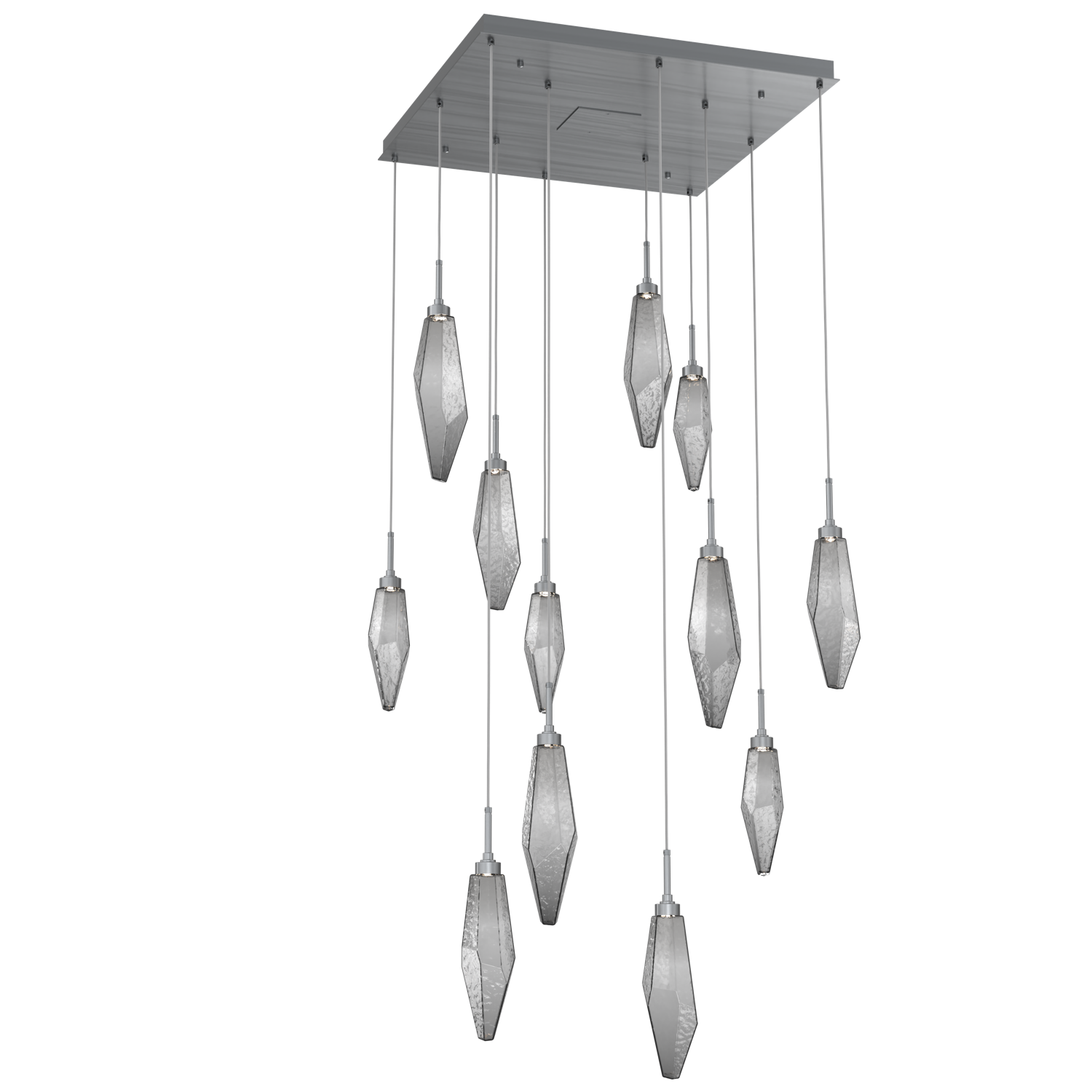 CHB0050-12-GM-CS-Hammerton-Studio-Rock-Crystal-12-light-square-pendant-chandelier-with-gunmetal-finish-and-chilled-smoke-glass-shades-and-LED-lamping