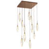 CHB0050-12-RB-CA-Hammerton-Studio-Rock-Crystal-12-light-square-pendant-chandelier-with-oil-rubbed-bronze-finish-and-chilled-amber-blown-glass-shades-and-LED-lamping