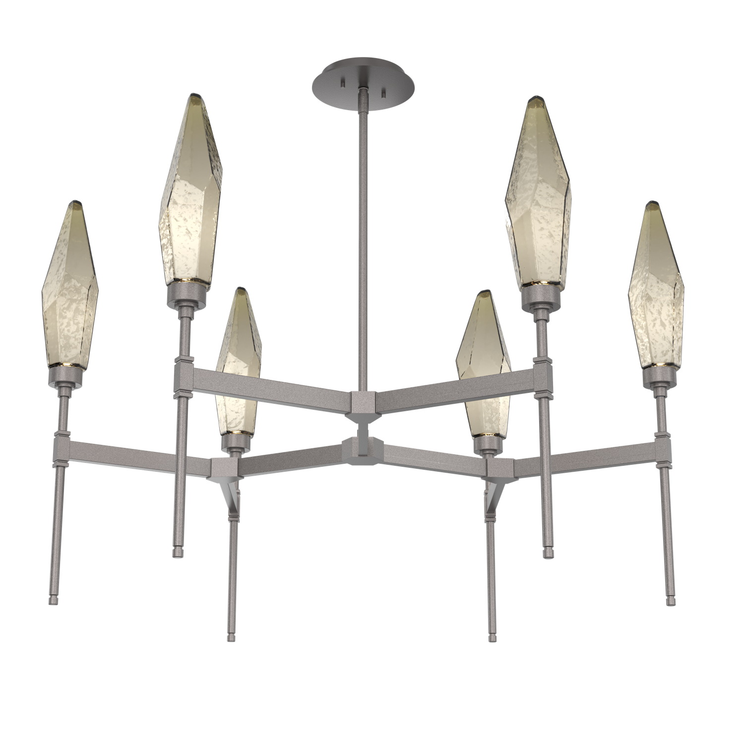CHB0050-37-GP-CB-Hammerton-Studio-Rock-Crystal-37-inch-round-belvedere-chandelier-with-graphite-finish-and-chilled-bronze-blown-glass-shades-and-LED-lamping