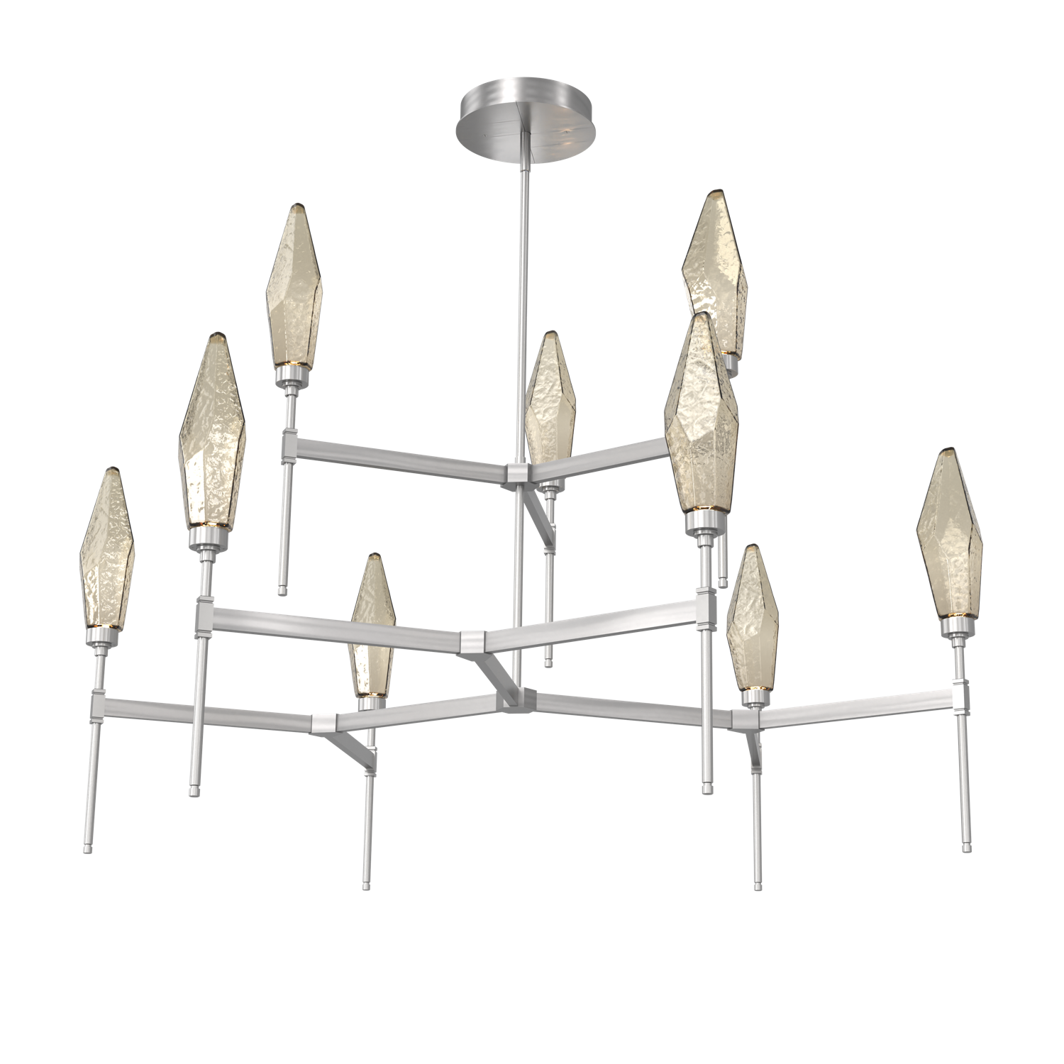 CHB0050-54-SN-CB-Hammerton-Studio-Rock-Crystal-54-inch-round-two-tier-belvedere-chandelier-with-satin-nickel-finish-and-chilled-bronze-blown-glass-shades-and-LED-lamping