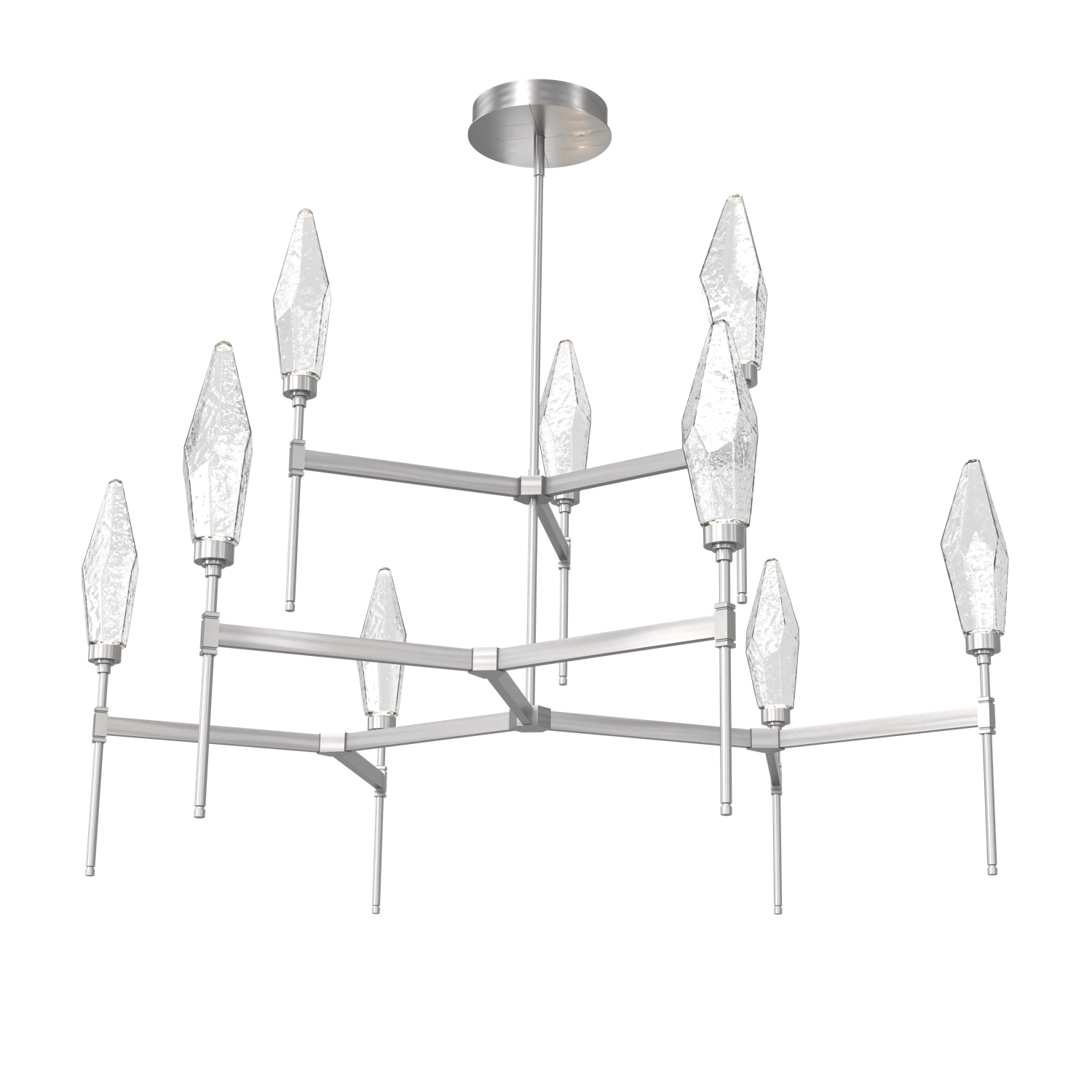CHB0050-54-SN-CC-Hammerton-Studio-Rock-Crystal-54-inch-round-two-tier-belvedere-chandelier-with-satin-nickel-finish-and-clear-glass-shades-and-LED-lamping