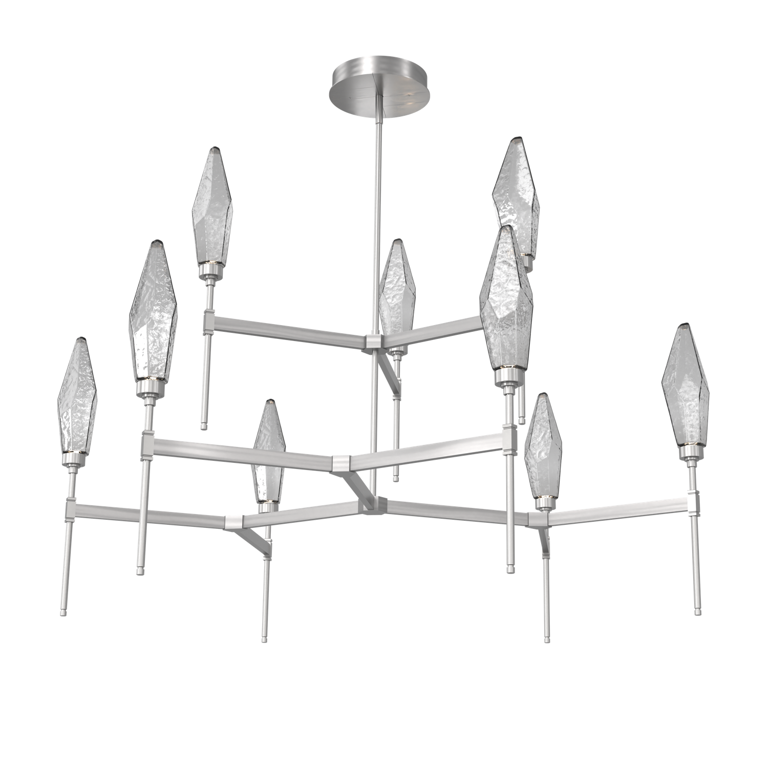 CHB0050-54-SN-CS-Hammerton-Studio-Rock-Crystal-54-inch-round-two-tier-belvedere-chandelier-with-satin-nickel-finish-and-chilled-smoke-glass-shades-and-LED-lamping