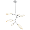 CHB0050-VA-CS-CA-Hammerton-Studio-Rock-Crystal-6-modern-organic-chandelier-with-classic-silver-finish-and-chilled-amber-blown-glass-shades-and-LED-lamping