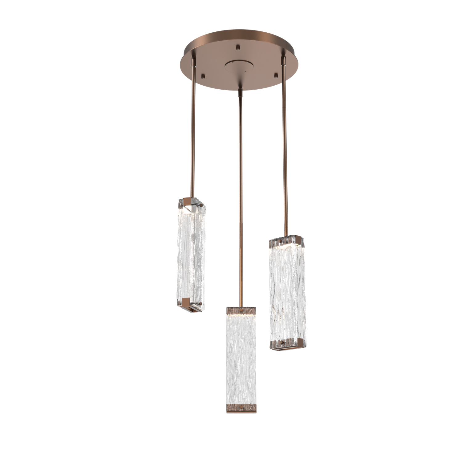 CHB0090-03-BB-TT-Hammerton-Studio-Tabulo-3-light-multi-pendant-chandelier-with-burnished-bronze-finish-and-clear-tidal-cast-glass-shade-and-LED-lamping