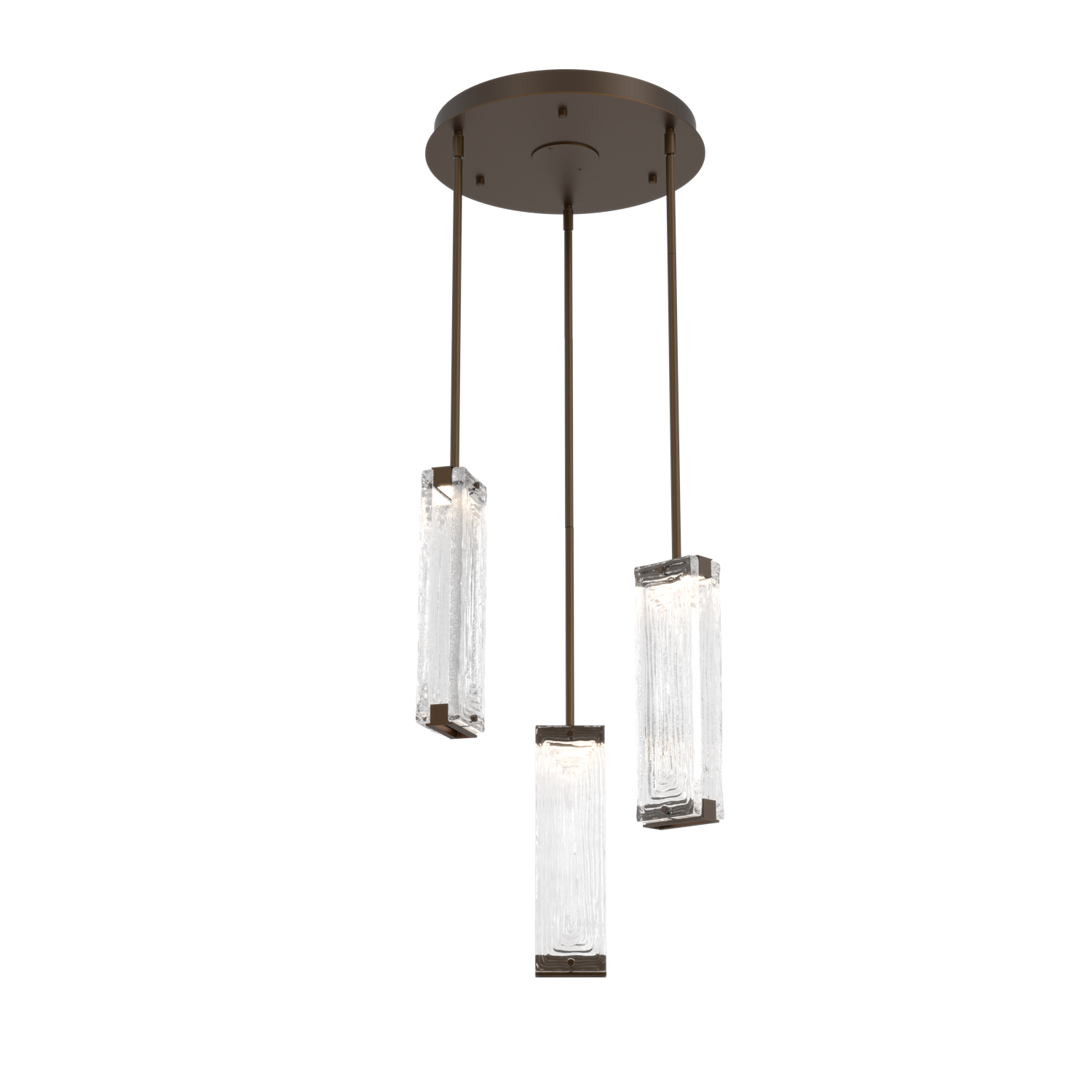 CHB0090-03-FB-TL-Hammerton-Studio-Tabulo-3-light-multi-pendant-chandelier-with-flat-bronze-finish-and-clear-linea-cast-glass-shade-and-LED-lamping
