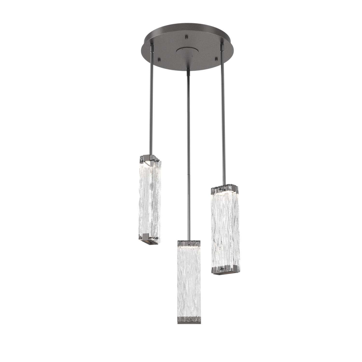 CHB0090-03-GP-TT-Hammerton-Studio-Tabulo-3-light-multi-pendant-chandelier-with-graphite-finish-and-clear-tidal-cast-glass-shade-and-LED-lamping