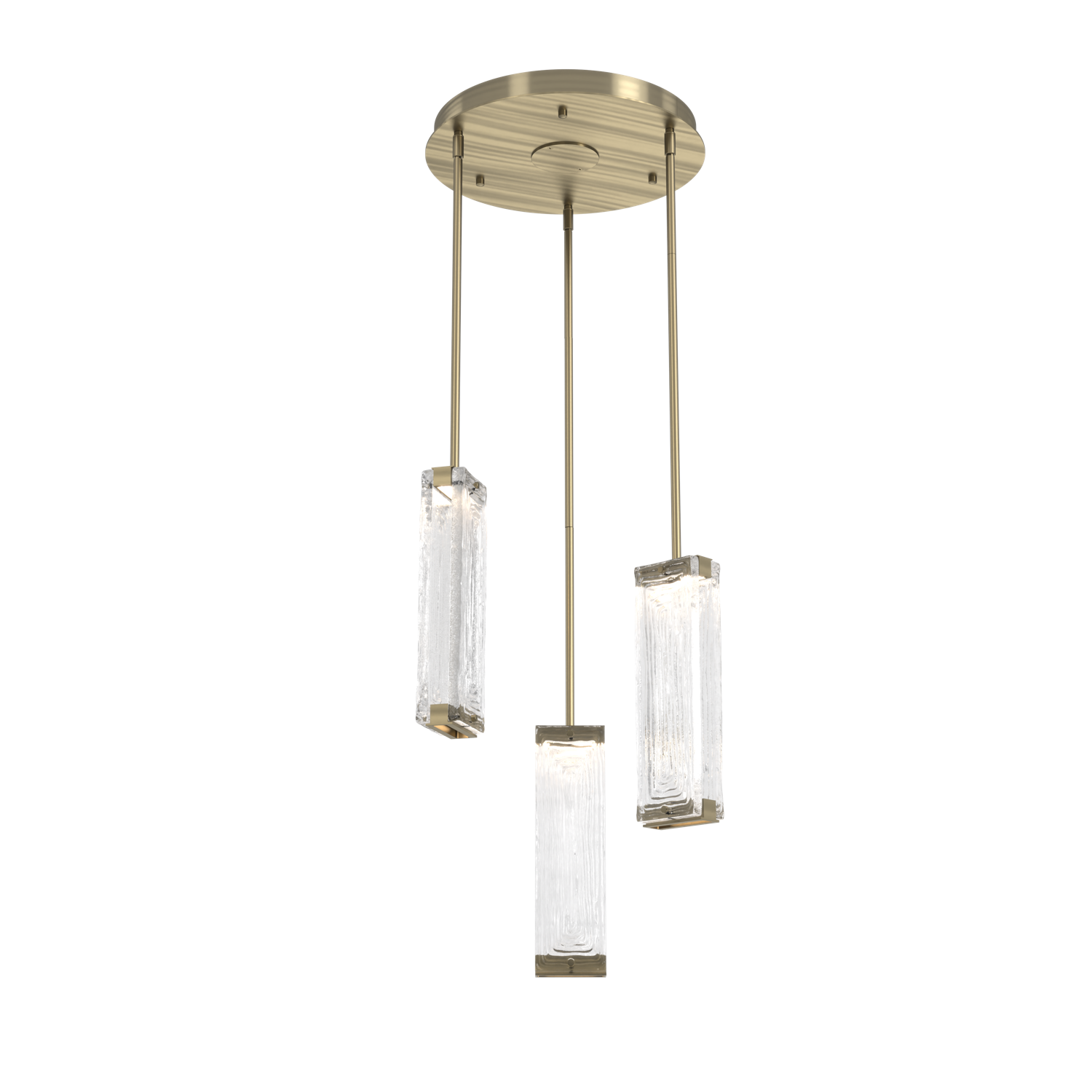 CHB0090-03-HB-TL-Hammerton-Studio-Tabulo-3-light-multi-pendant-chandelier-with-heritage-brass-finish-and-clear-linea-cast-glass-shade-and-LED-lamping