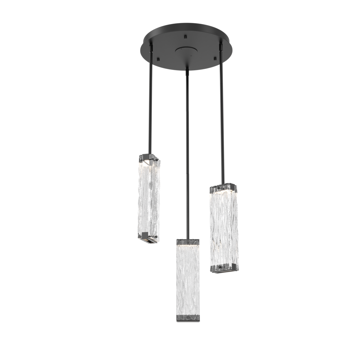 CHB0090-03-MB-TT-Hammerton-Studio-Tabulo-3-light-multi-pendant-chandelier-with-matte-black-finish-and-clear-tidal-cast-glass-shade-and-LED-lamping