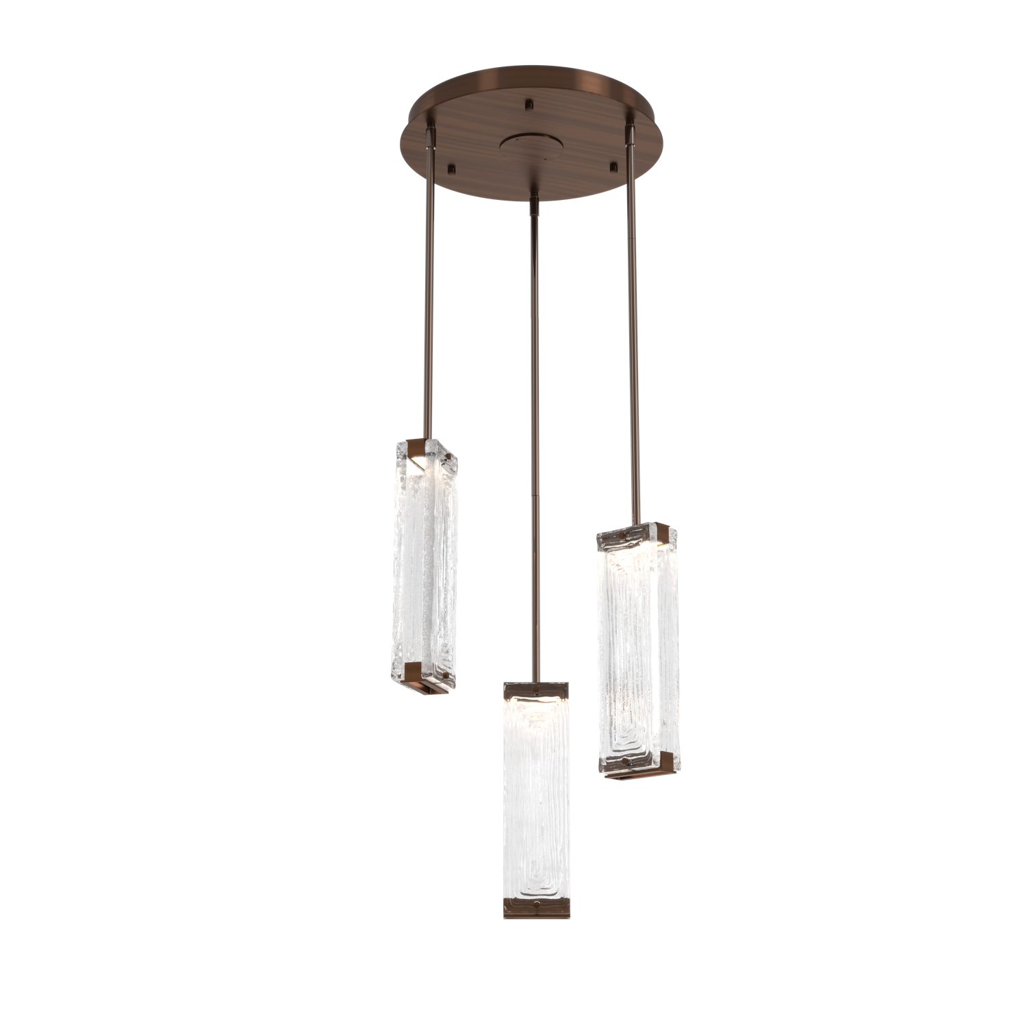 CHB0090-03-RB-TL-Hammerton-Studio-Tabulo-3-light-multi-pendant-chandelier-with-oil-rubbed-bronze-finish-and-clear-linea-cast-glass-shade-and-LED-lamping