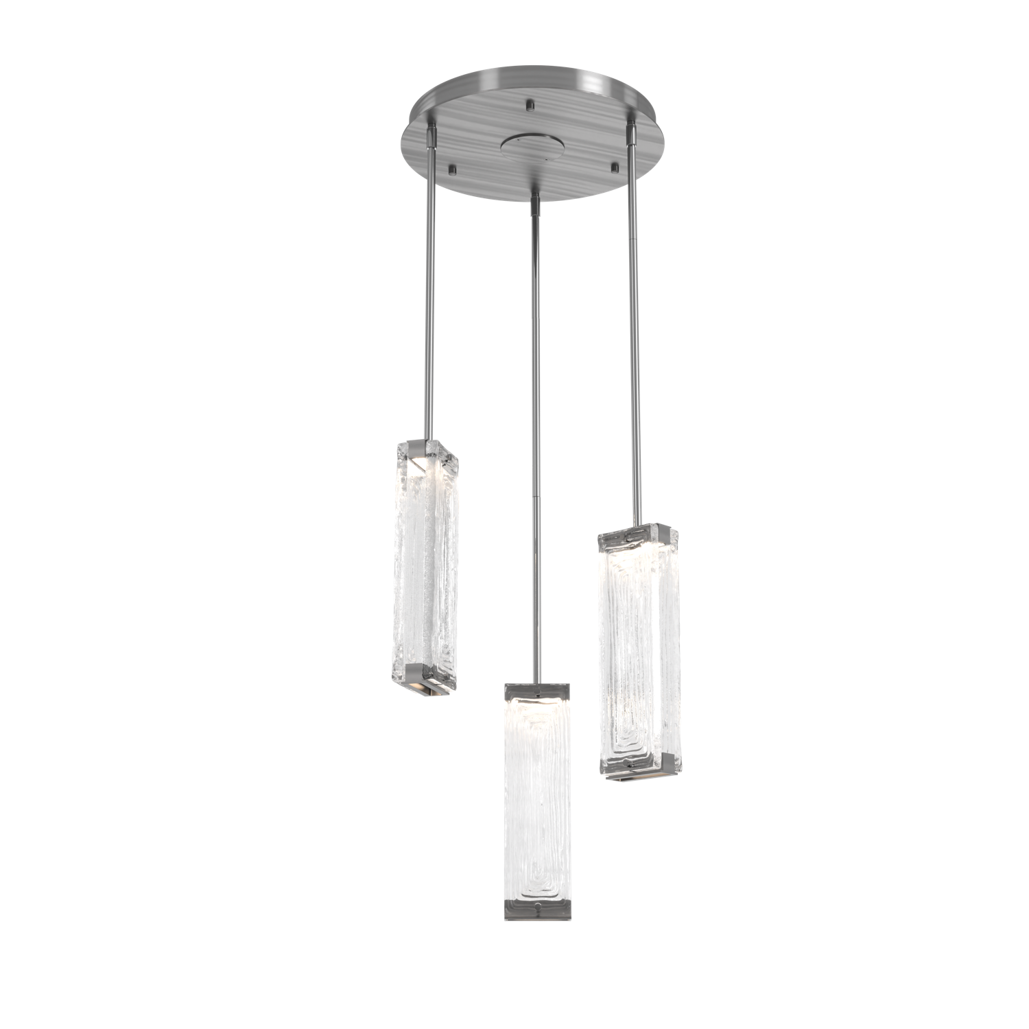 CHB0090-03-SN-TL-Hammerton-Studio-Tabulo-3-light-multi-pendant-chandelier-with-satin-nickel-finish-and-clear-linea-cast-glass-shade-and-LED-lamping
