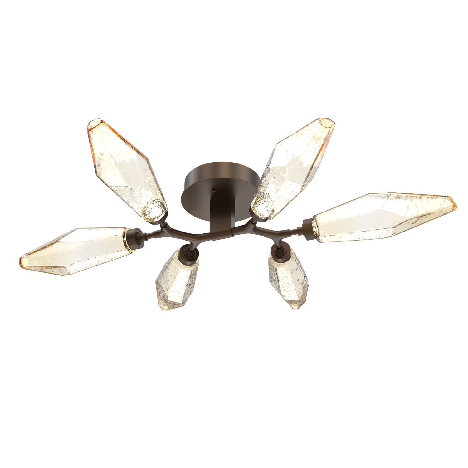 CLB0050-01-FB-CA-Hammerton-Studio-Rock-Crystal-flush-mount-light-with-flat-bronze-finish-and-chilled-amber-blown-glass-shades-and-LED-lamping