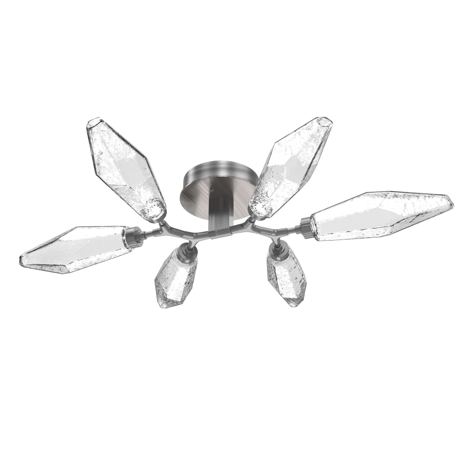 CLB0050-01-GM-CC-Hammerton-Studio-Rock-Crystal-flush-mount-light-with-gunmetal-finish-and-clear-glass-shades-and-LED-lamping