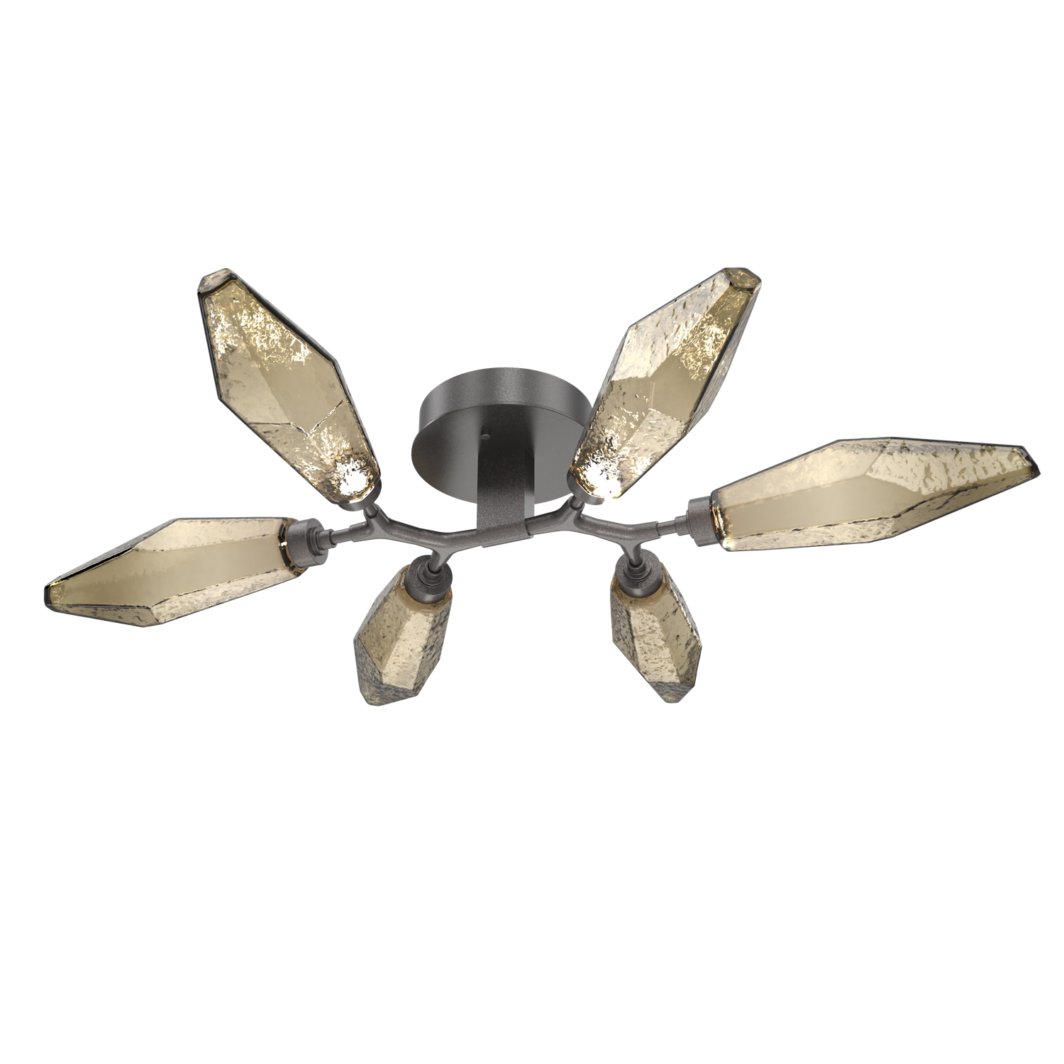 CLB0050-01-GP-CB-Hammerton-Studio-Rock-Crystal-flush-mount-light-with-graphite-finish-and-chilled-bronze-blown-glass-shades-and-LED-lamping