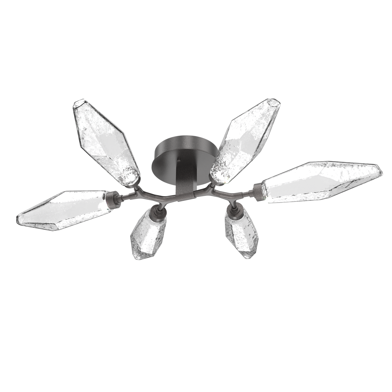 CLB0050-01-GP-CC-Hammerton-Studio-Rock-Crystal-flush-mount-light-with-graphite-finish-and-clear-glass-shades-and-LED-lamping