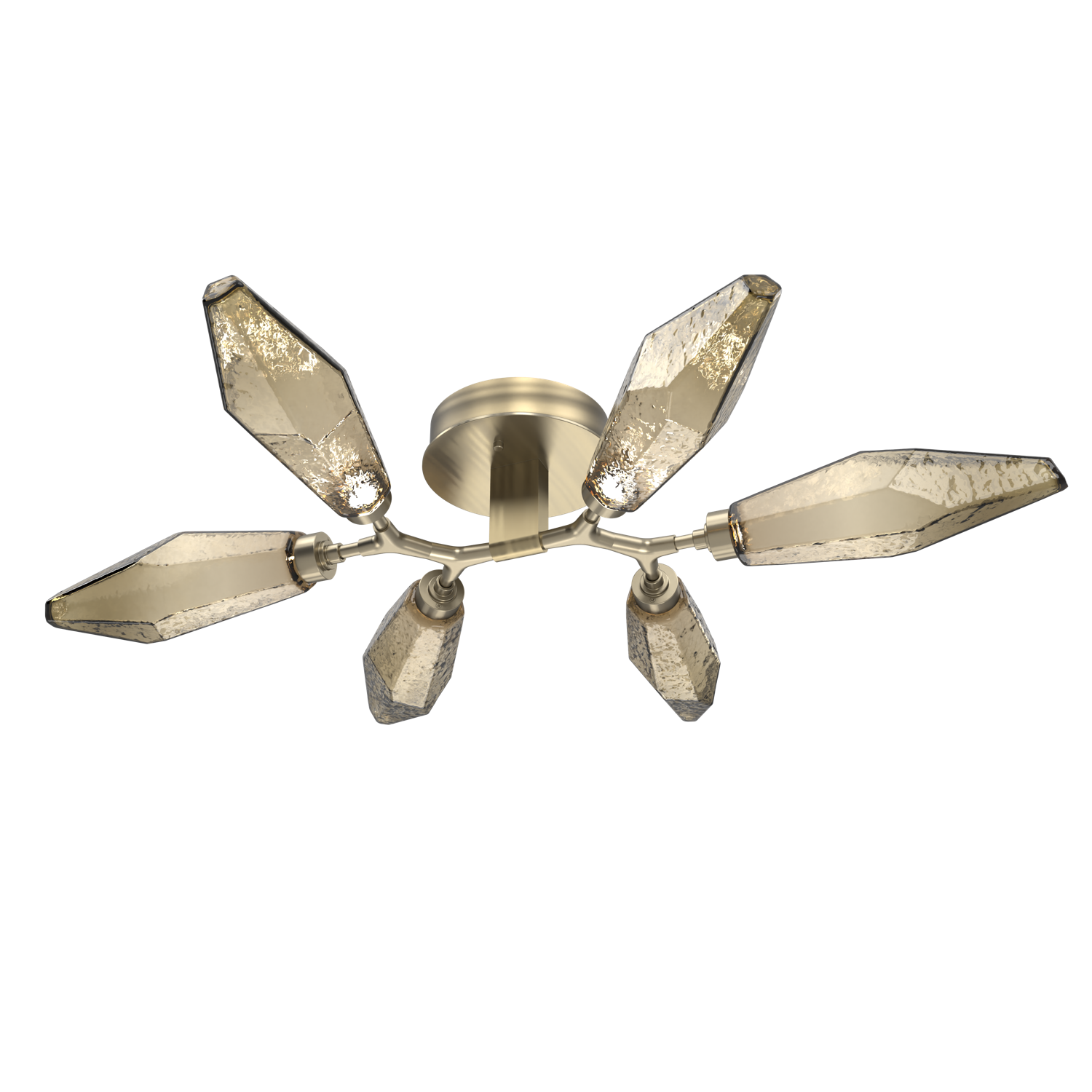 CLB0050-01-HB-CB-Hammerton-Studio-Rock-Crystal-flush-mount-light-with-heritage-brass-finish-and-chilled-bronze-blown-glass-shades-and-LED-lamping