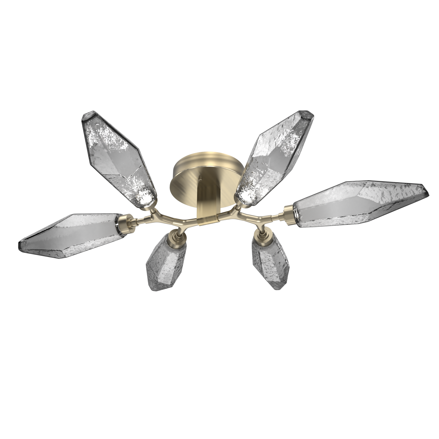 CLB0050-01-HB-CS-Hammerton-Studio-Rock-Crystal-flush-mount-light-with-heritage-brass-finish-and-chilled-smoke-glass-shades-and-LED-lamping