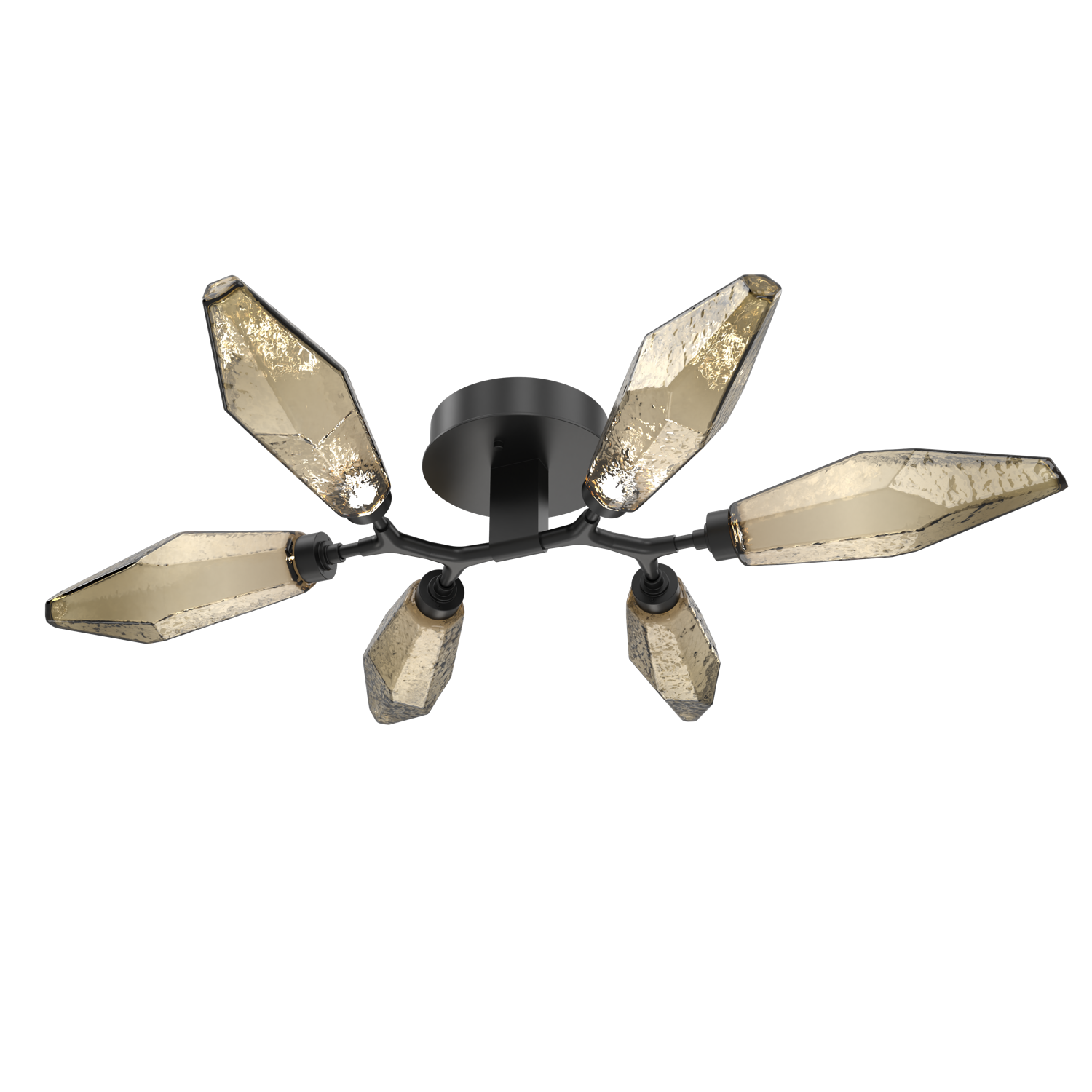 CLB0050-01-MB-CB-Hammerton-Studio-Rock-Crystal-flush-mount-light-with-matte-black-finish-and-chilled-bronze-blown-glass-shades-and-LED-lamping