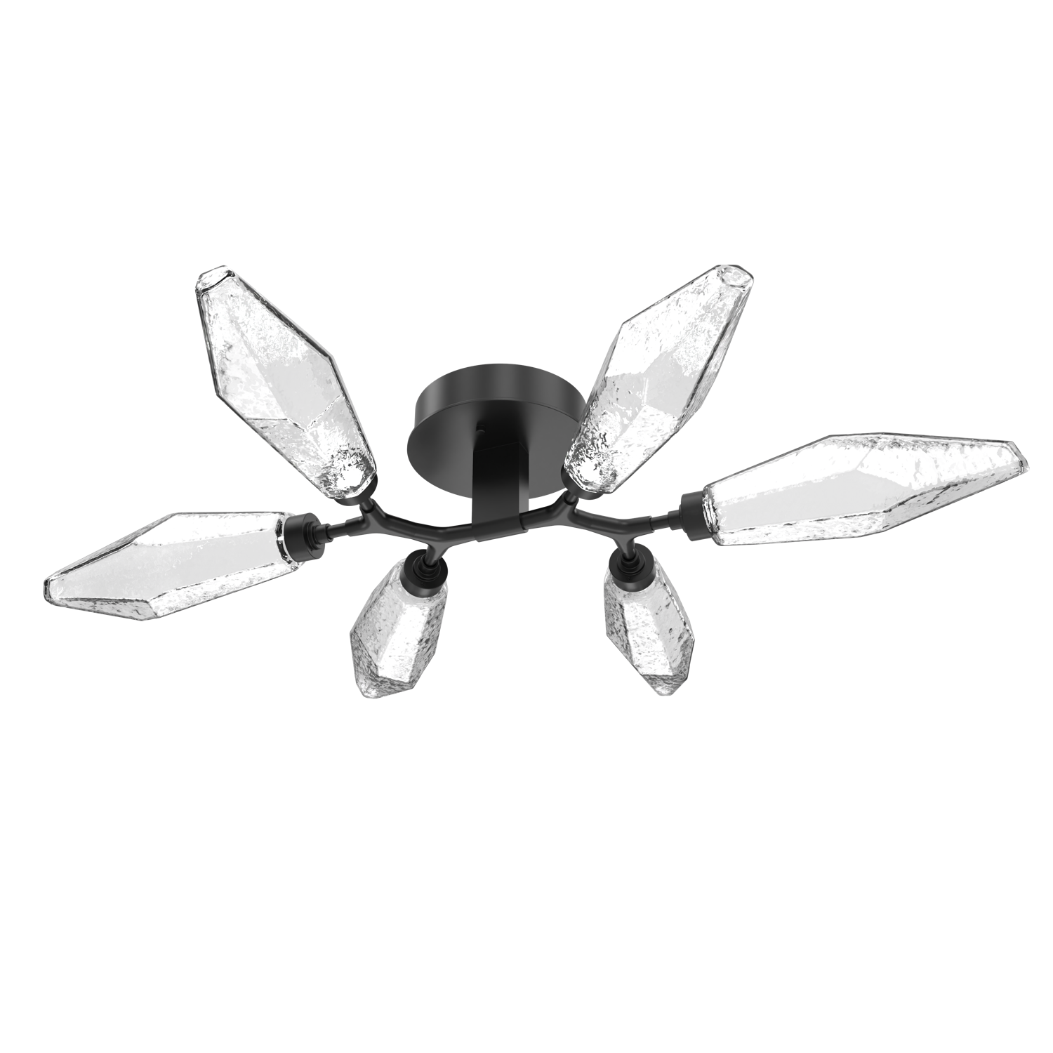 CLB0050-01-MB-CC-Hammerton-Studio-Rock-Crystal-flush-mount-light-with-matte-black-finish-and-clear-glass-shades-and-LED-lamping