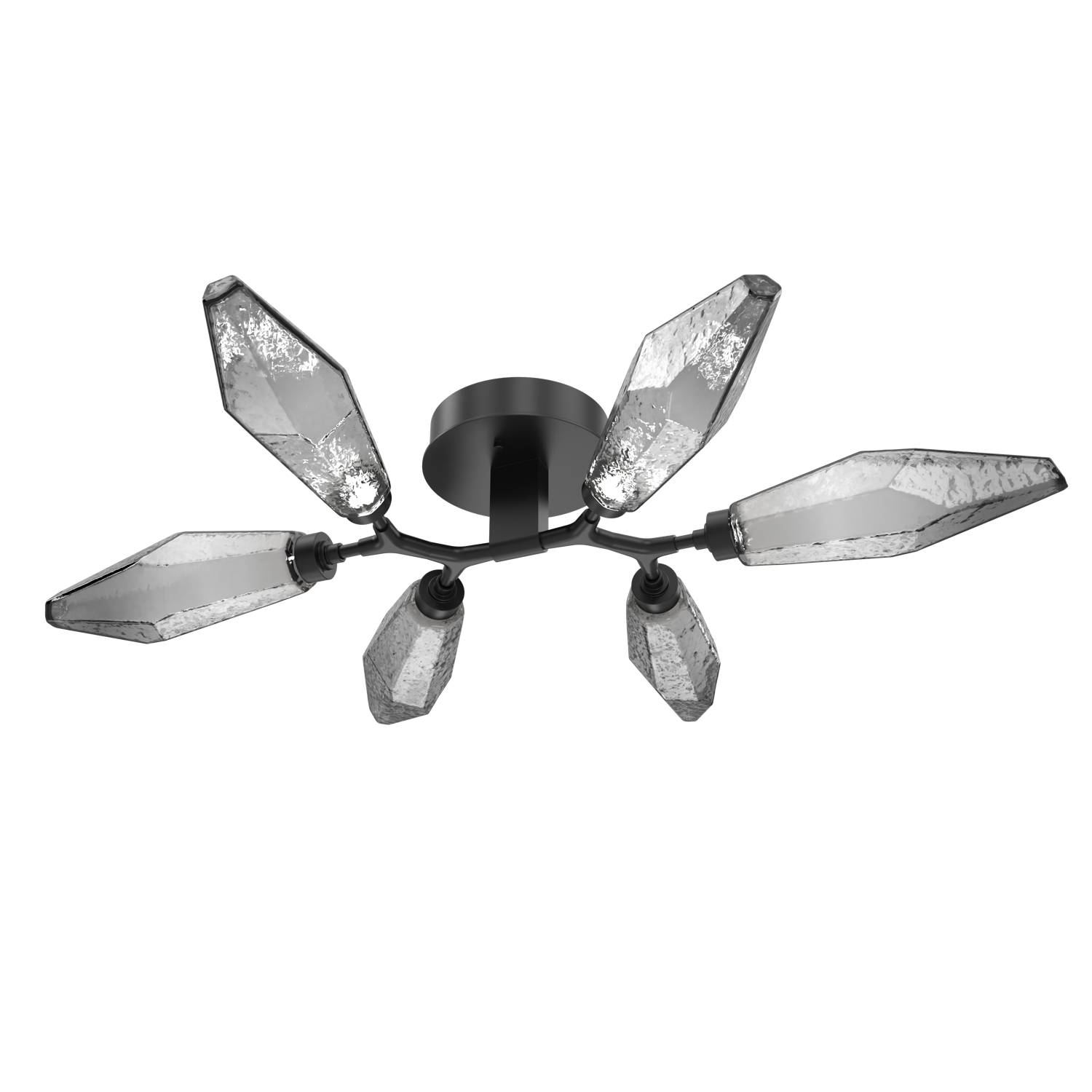 CLB0050-01-MB-CS-Hammerton-Studio-Rock-Crystal-flush-mount-light-with-matte-black-finish-and-chilled-smoke-glass-shades-and-LED-lamping