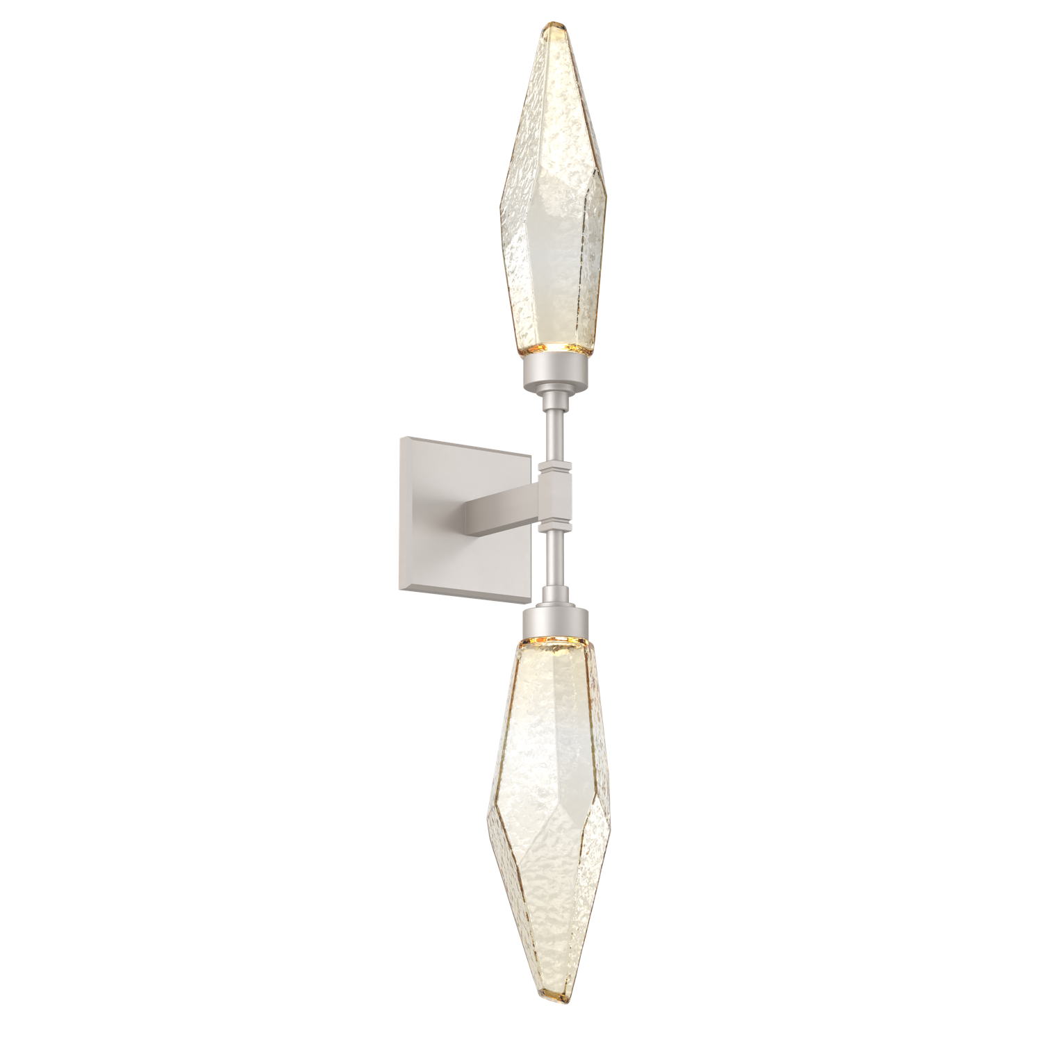 IDB0050-02-BS-CA-Hammerton-Studio-Rock-Crystal-wall-sconce-with-beige-silver-finish-and-chilled-amber-blown-glass-shades-and-LED-lamping