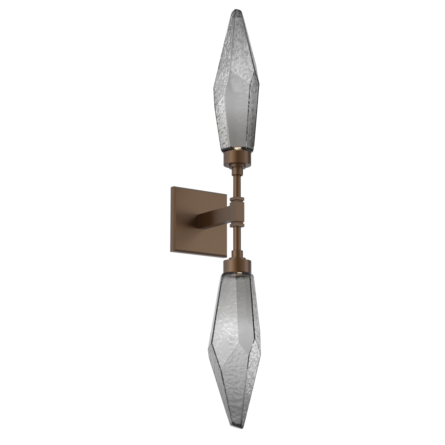 IDB0050-02-FB-CS-Hammerton-Studio-Rock-Crystal-wall-sconce-with-flat-bronze-finish-and-chilled-smoke-glass-shades-and-LED-lamping