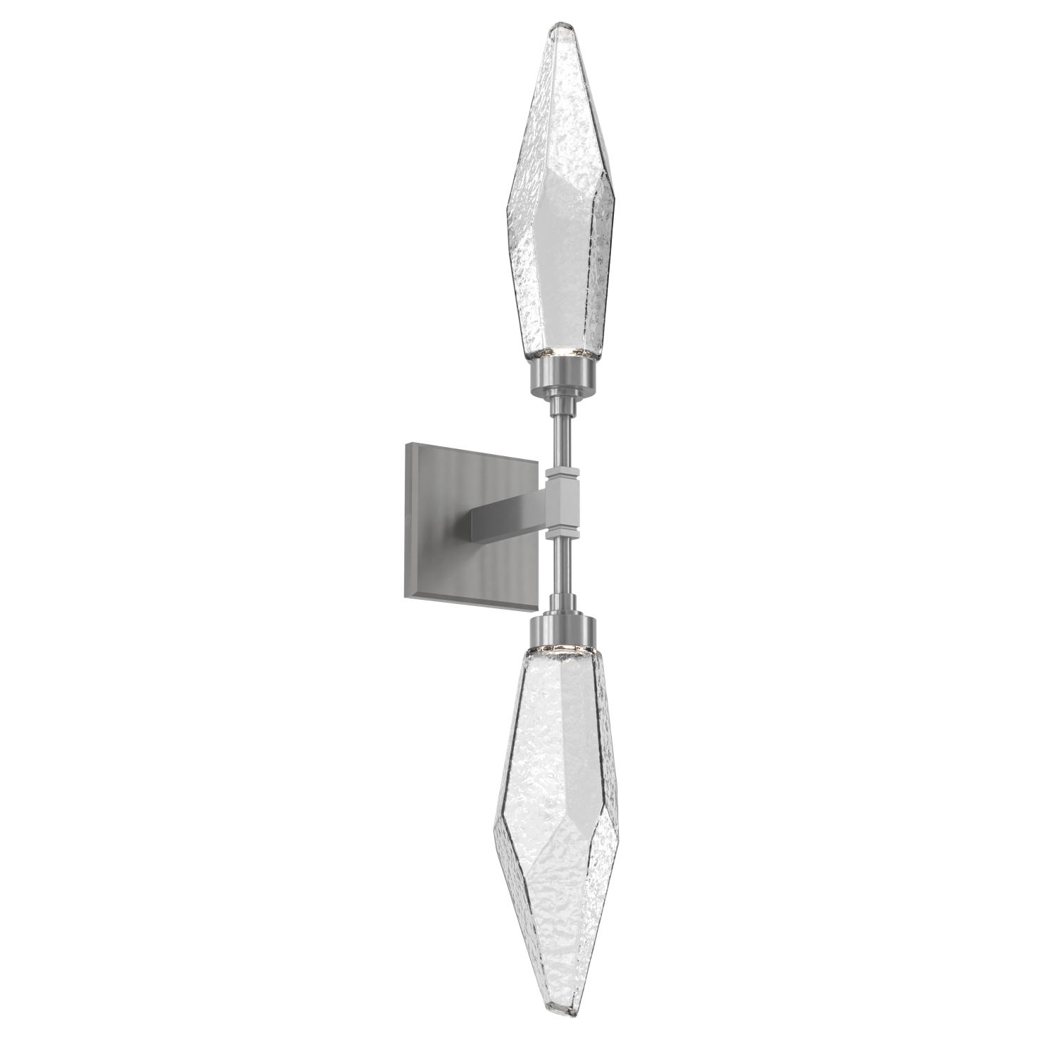 IDB0050-02-GM-CC-Hammerton-Studio-Rock-Crystal-wall-sconce-with-gunmetal-finish-and-clear-glass-shades-and-LED-lamping