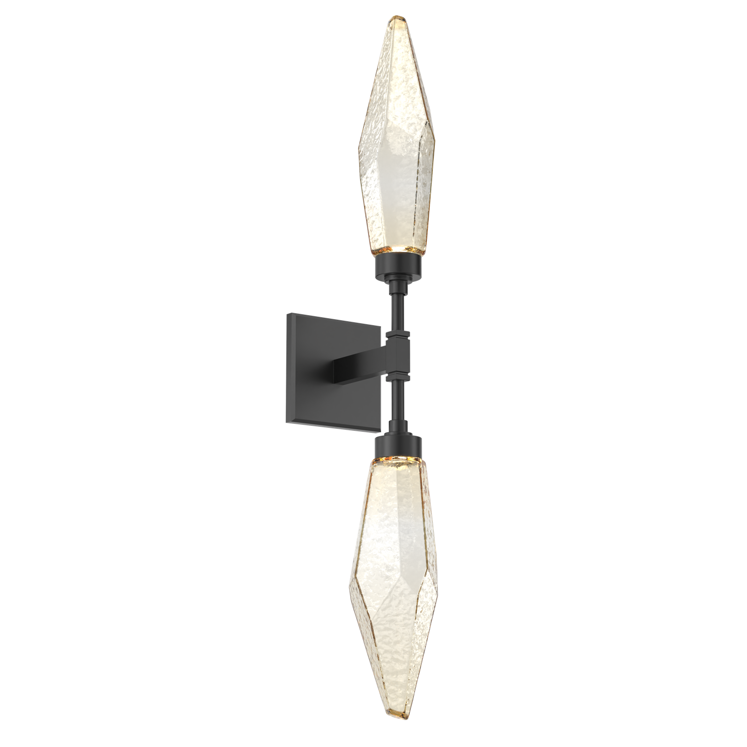 IDB0050-02-MB-CA-Hammerton-Studio-Rock-Crystal-wall-sconce-with-matte-black-finish-and-chilled-amber-blown-glass-shades-and-LED-lamping