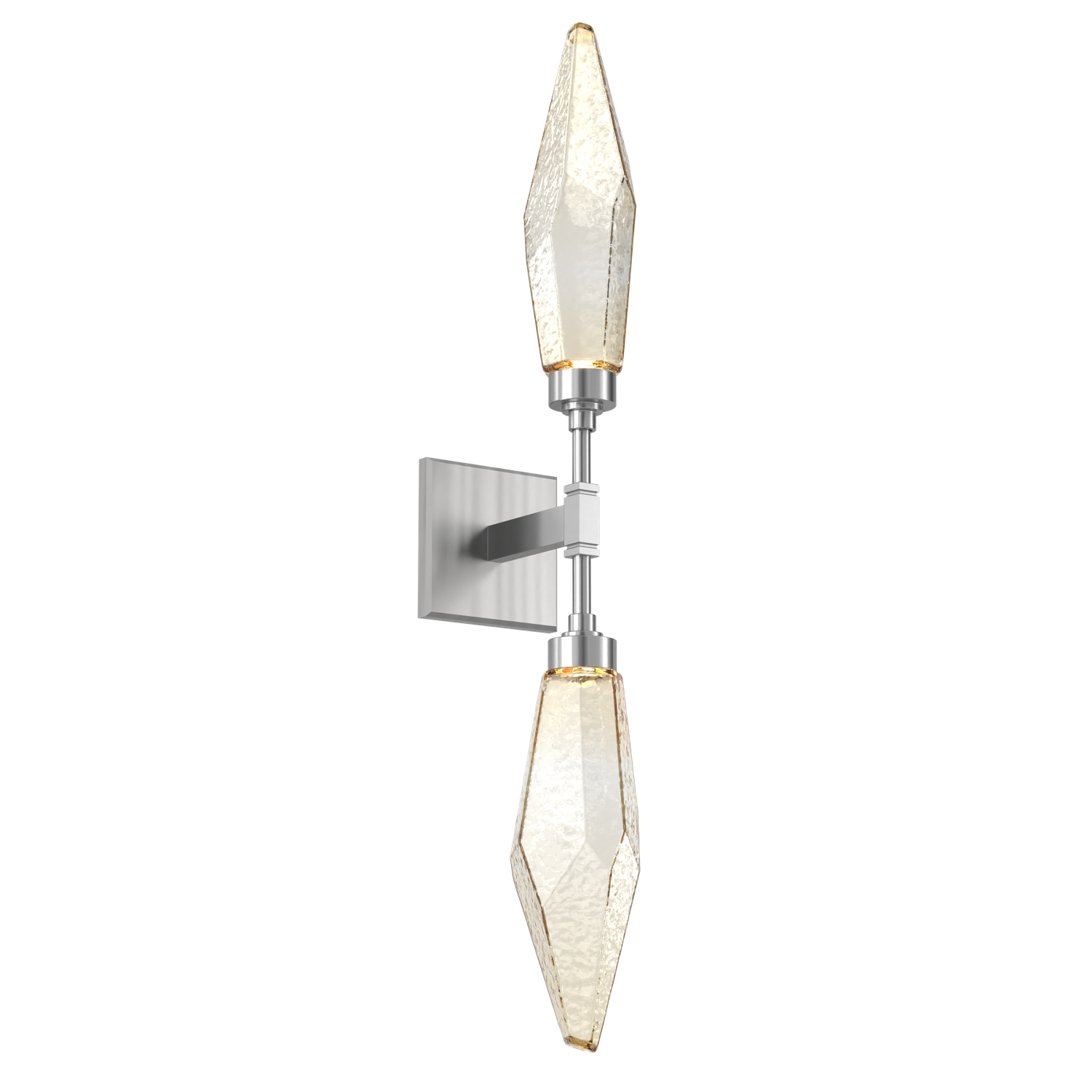 IDB0050-02-SN-CA-Hammerton-Studio-Rock-Crystal-wall-sconce-with-satin-nickel-finish-and-chilled-amber-blown-glass-shades-and-LED-lamping