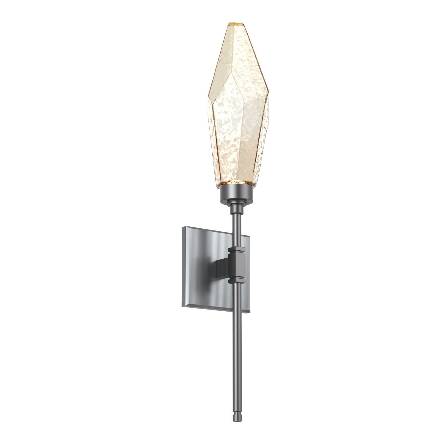 IDB0050-04-GM-CA-Hammerton-Studio-Rock-Crystal-ada-certified-belvedere-wall-sconce-with-gunmetal-finish-and-chilled-amber-blown-glass-shades-and-LED-lamping