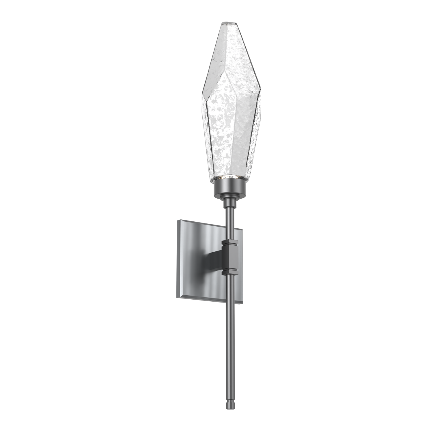 IDB0050-04-GM-CC-Hammerton-Studio-Rock-Crystal-ada-certified-belvedere-wall-sconce-with-gunmetal-finish-and-clear-glass-shades-and-LED-lamping