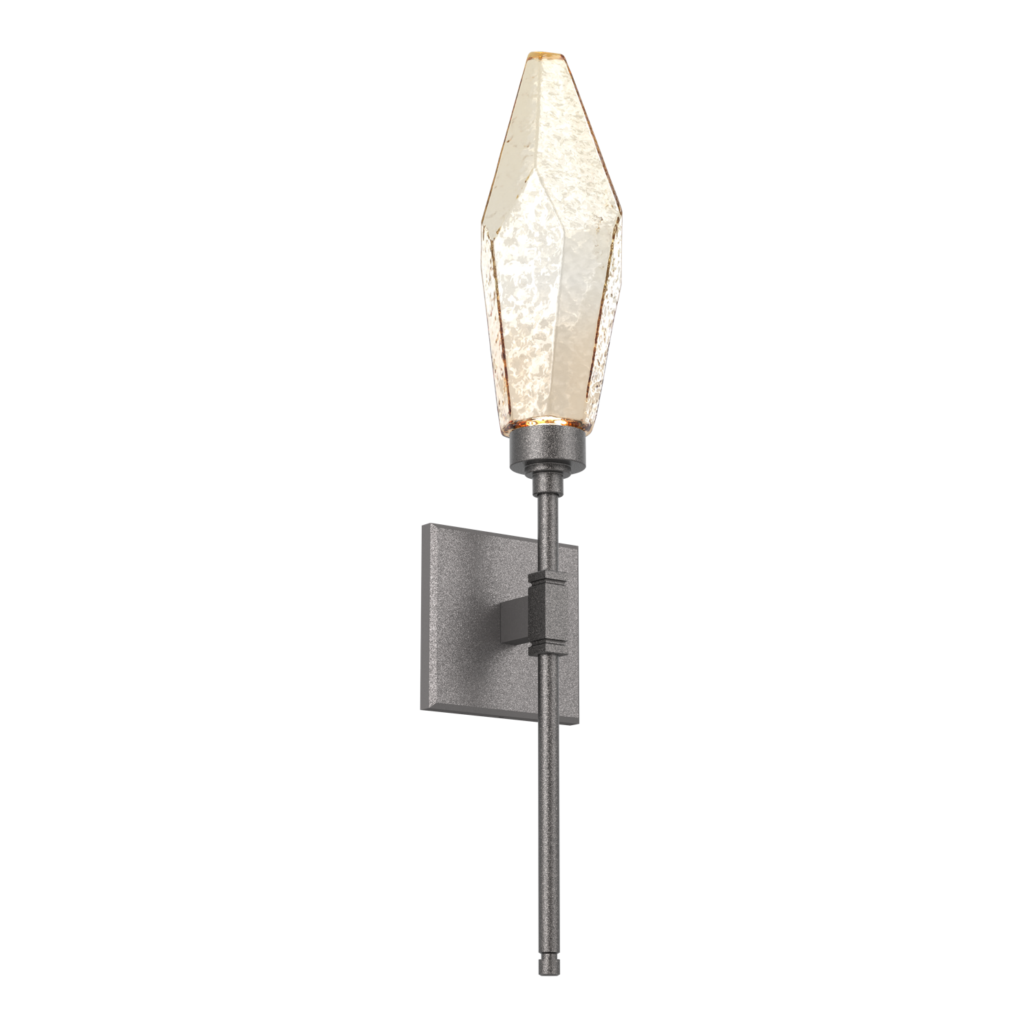 IDB0050-04-GP-CA-Hammerton-Studio-Rock-Crystal-ada-certified-belvedere-wall-sconce-with-graphite-finish-and-chilled-amber-blown-glass-shades-and-LED-lamping