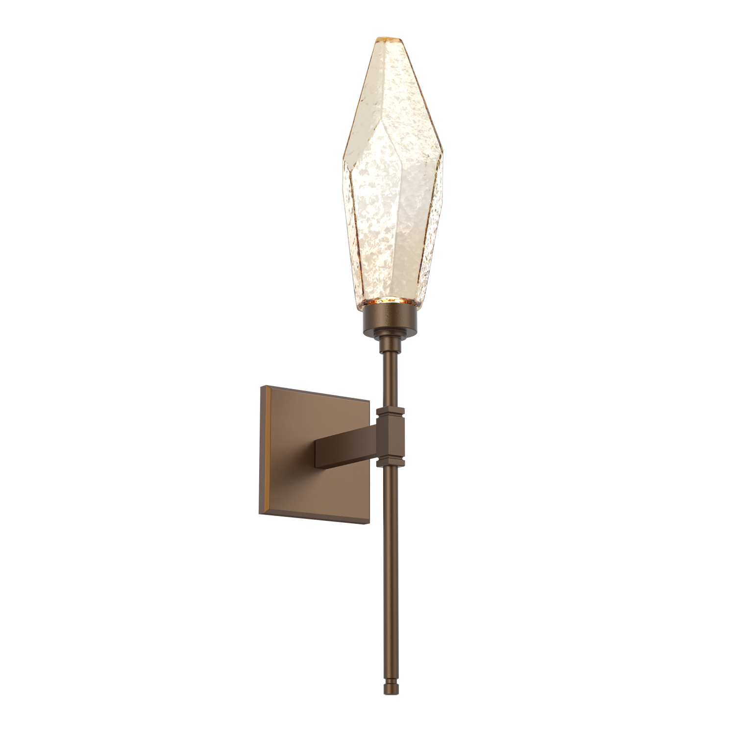 IDB0050-07-FB-CA-Hammerton-Studio-Rock-Crystal-belvedere-wall-sconce-with-flat-bronze-finish-and-chilled-amber-blown-glass-shades-and-LED-lamping
