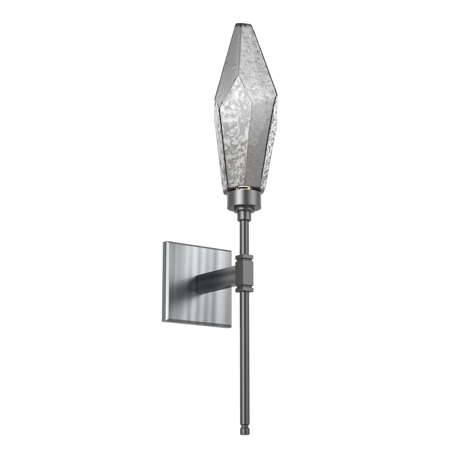 IDB0050-07-GM-CS-Hammerton-Studio-Rock-Crystal-belvedere-wall-sconce-with-gunmetal-finish-and-chilled-smoke-glass-shades-and-LED-lamping